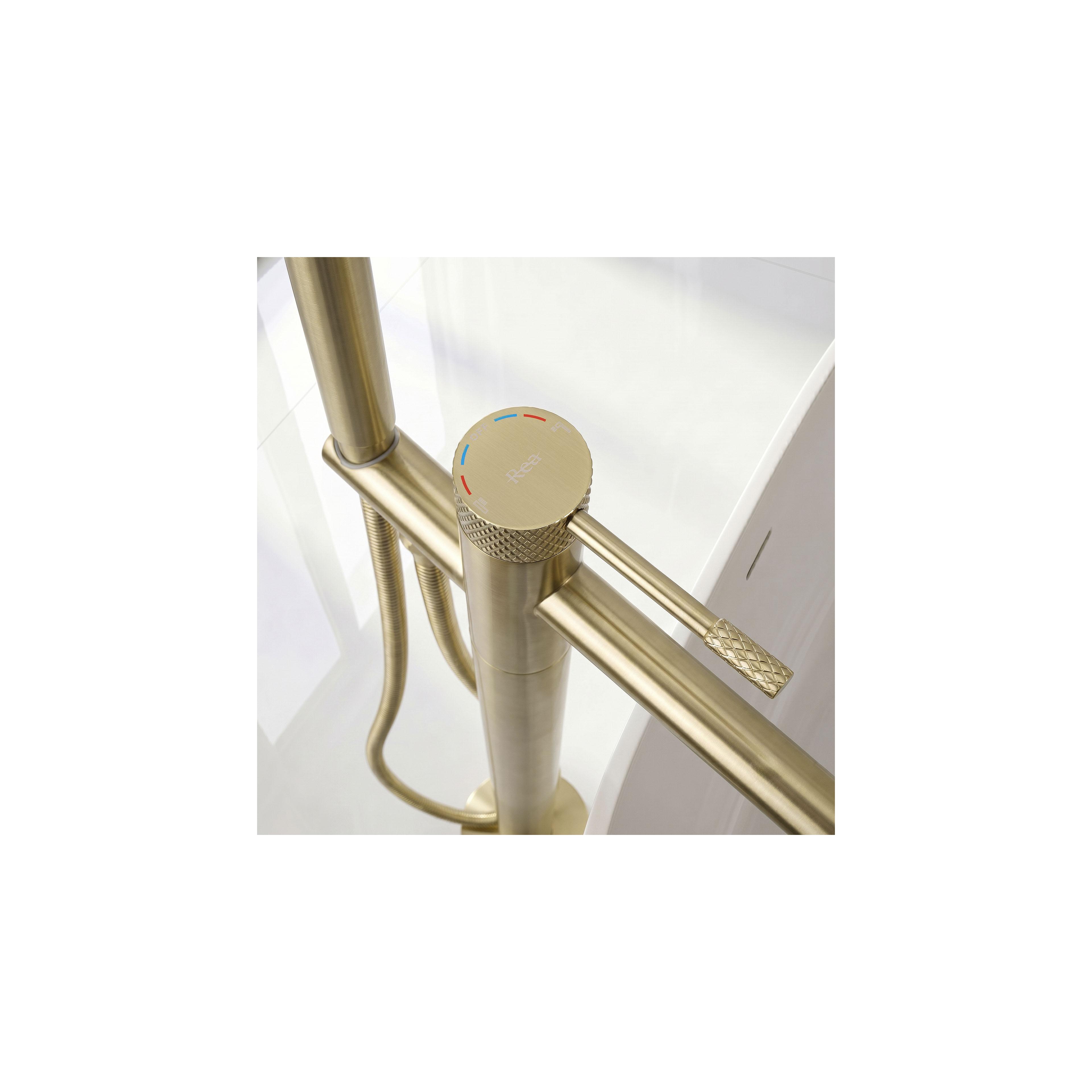 Free-standing faucet Rea Venti Brush Gold