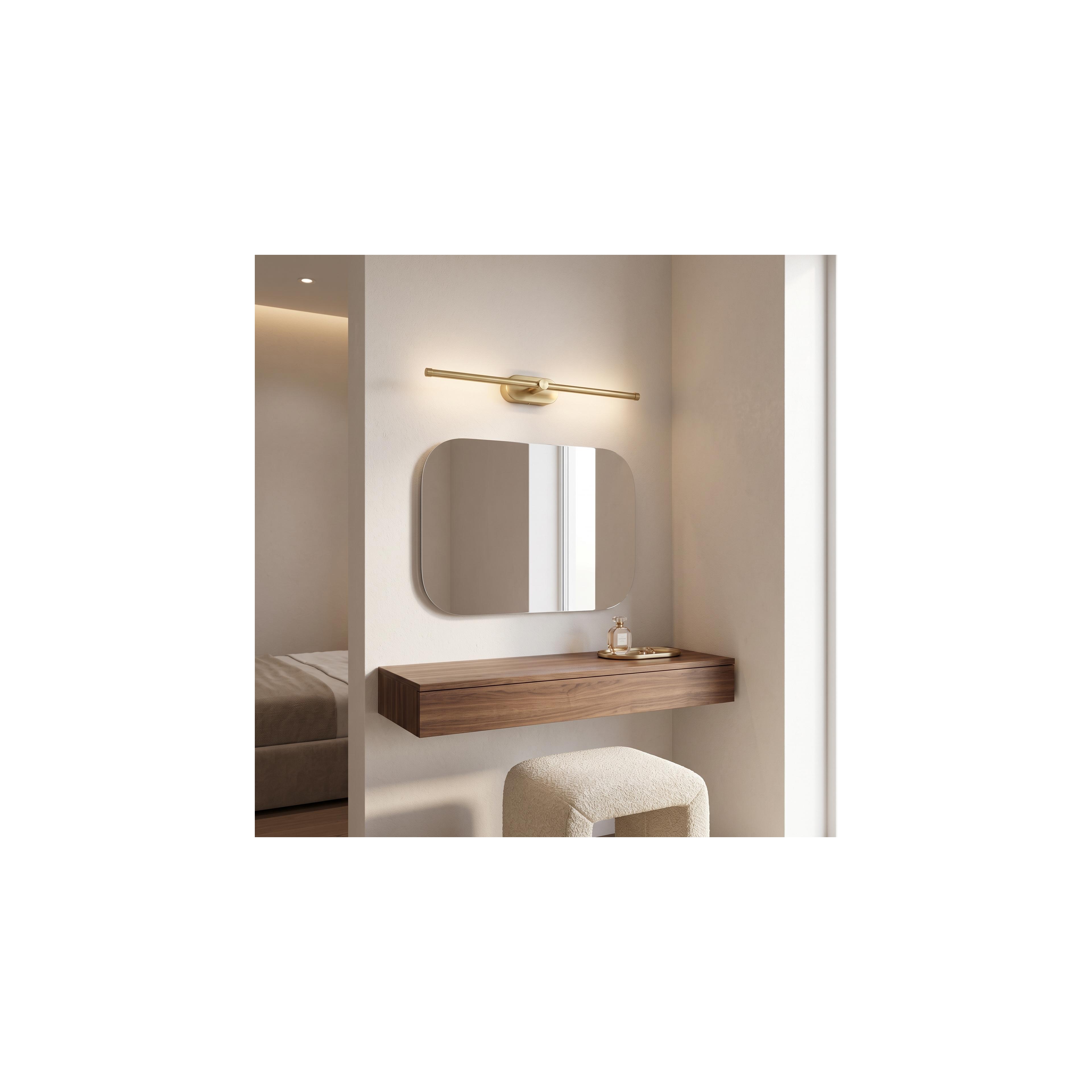 Настінний LED світильник для ванної APP1893-1W 60 cm BRUSH GOLD