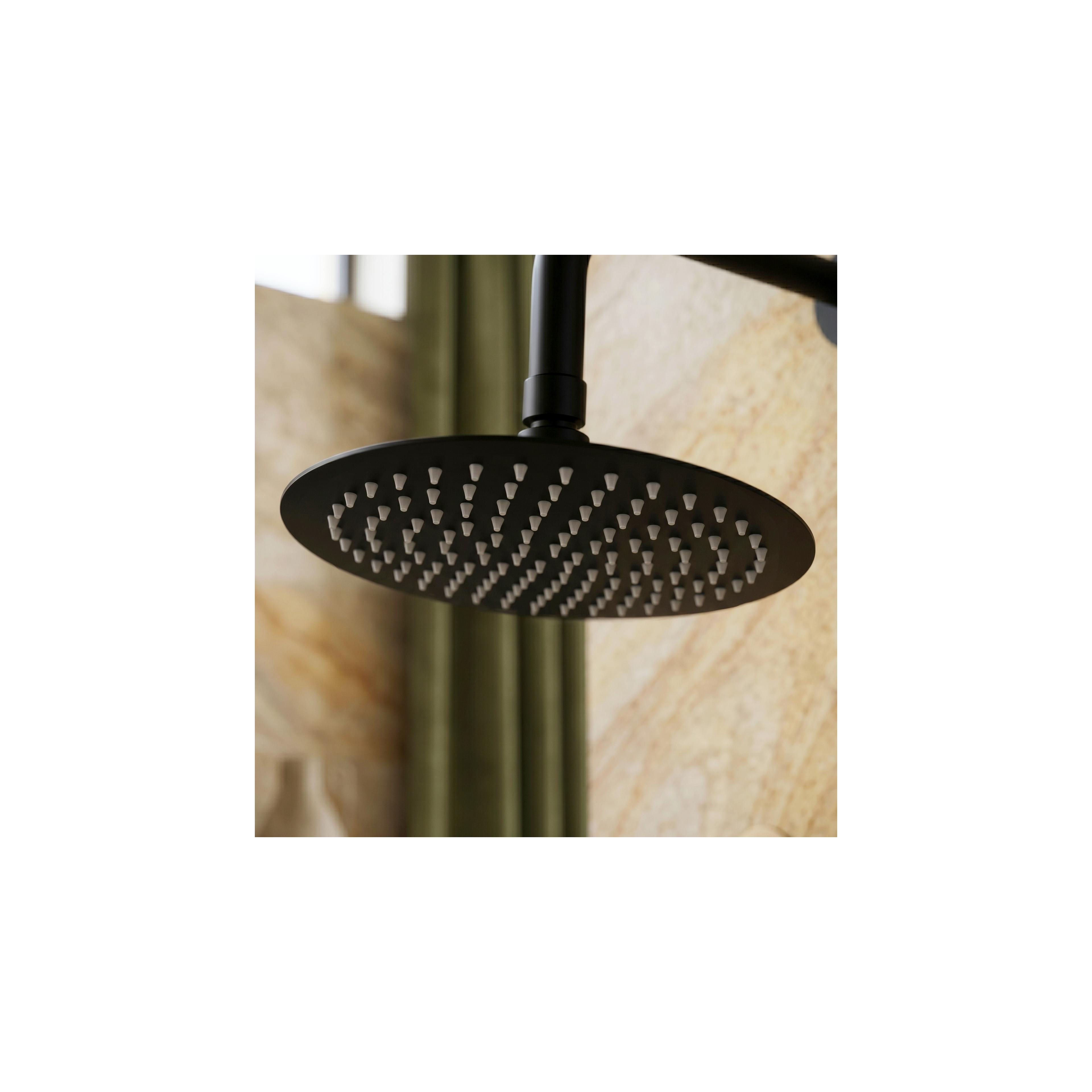 Кръгла душ глава REA JS-P014B 25cm Black