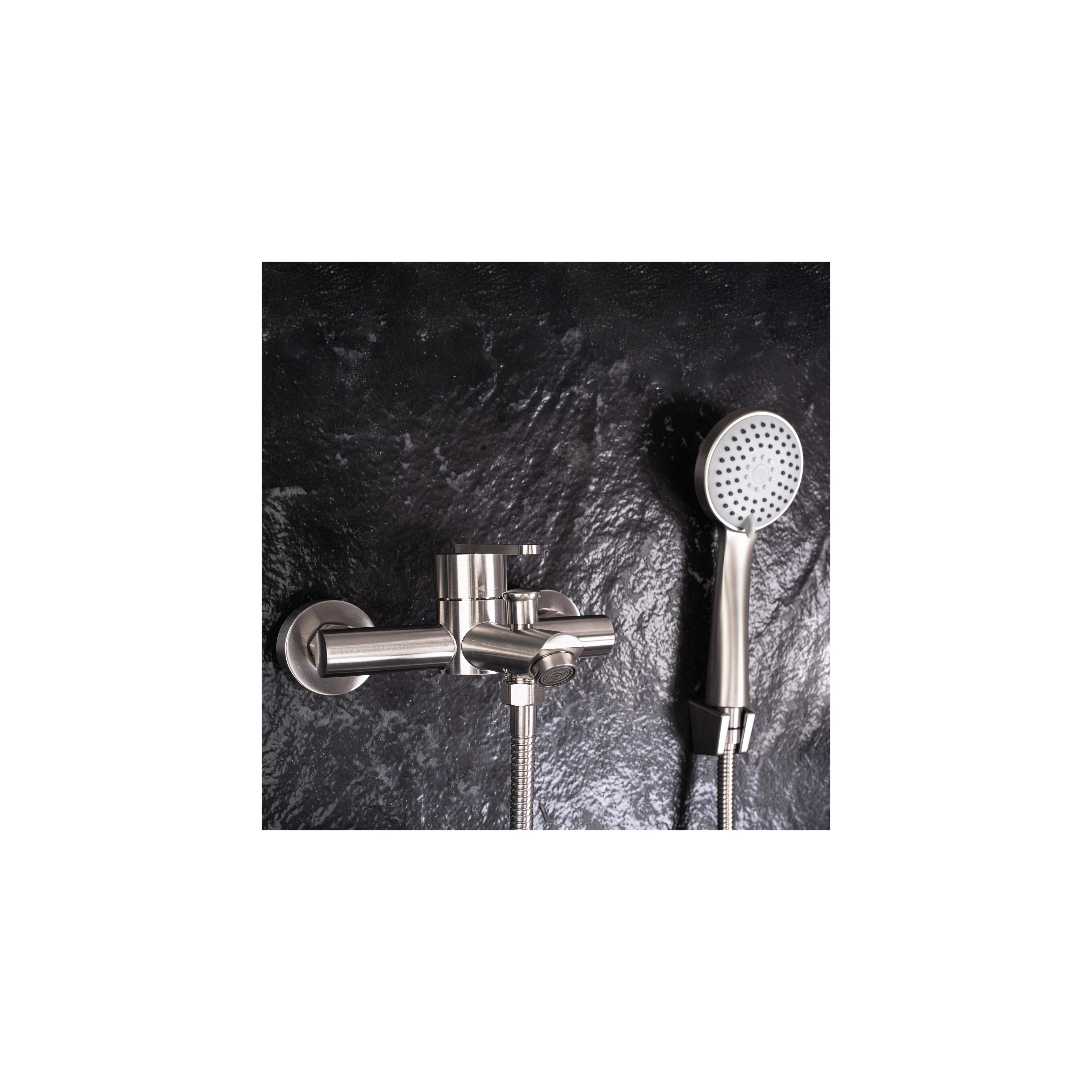 Wannenarmatur REA Ontario Brush Nickel