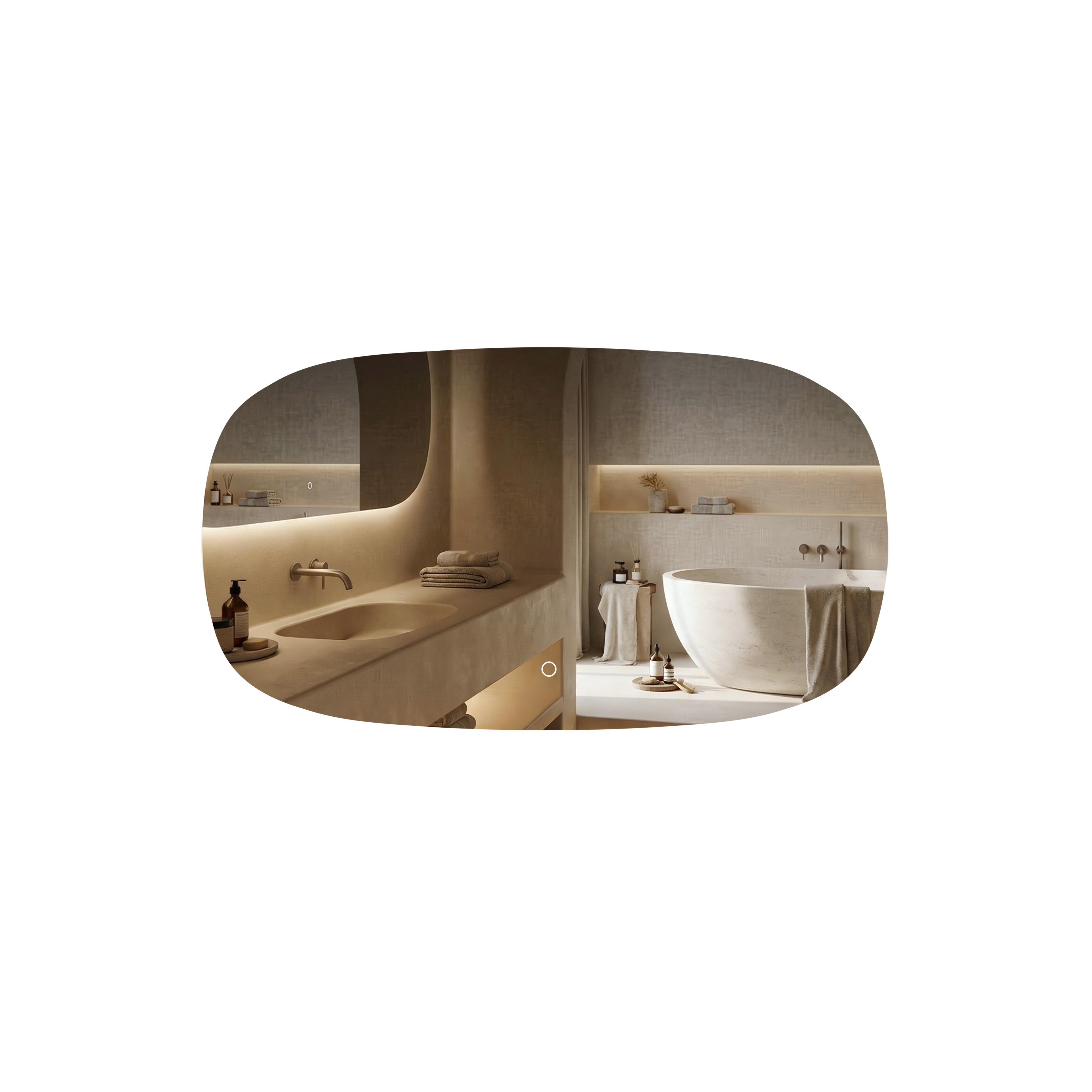 Spiegel LED 100x60cm TOP-4