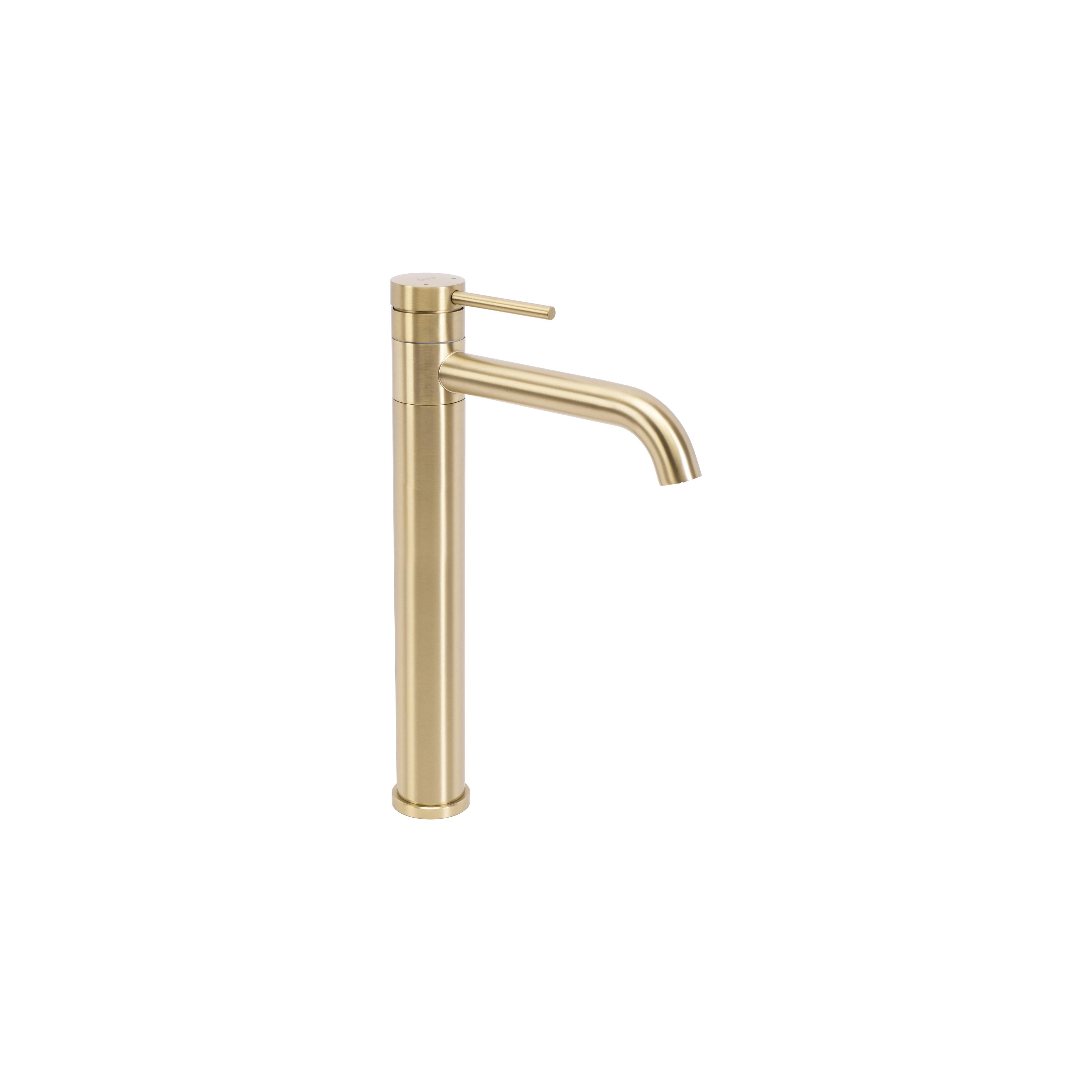 Waschbeckenarmatur Rea LUNGIS Brush Gold Super High