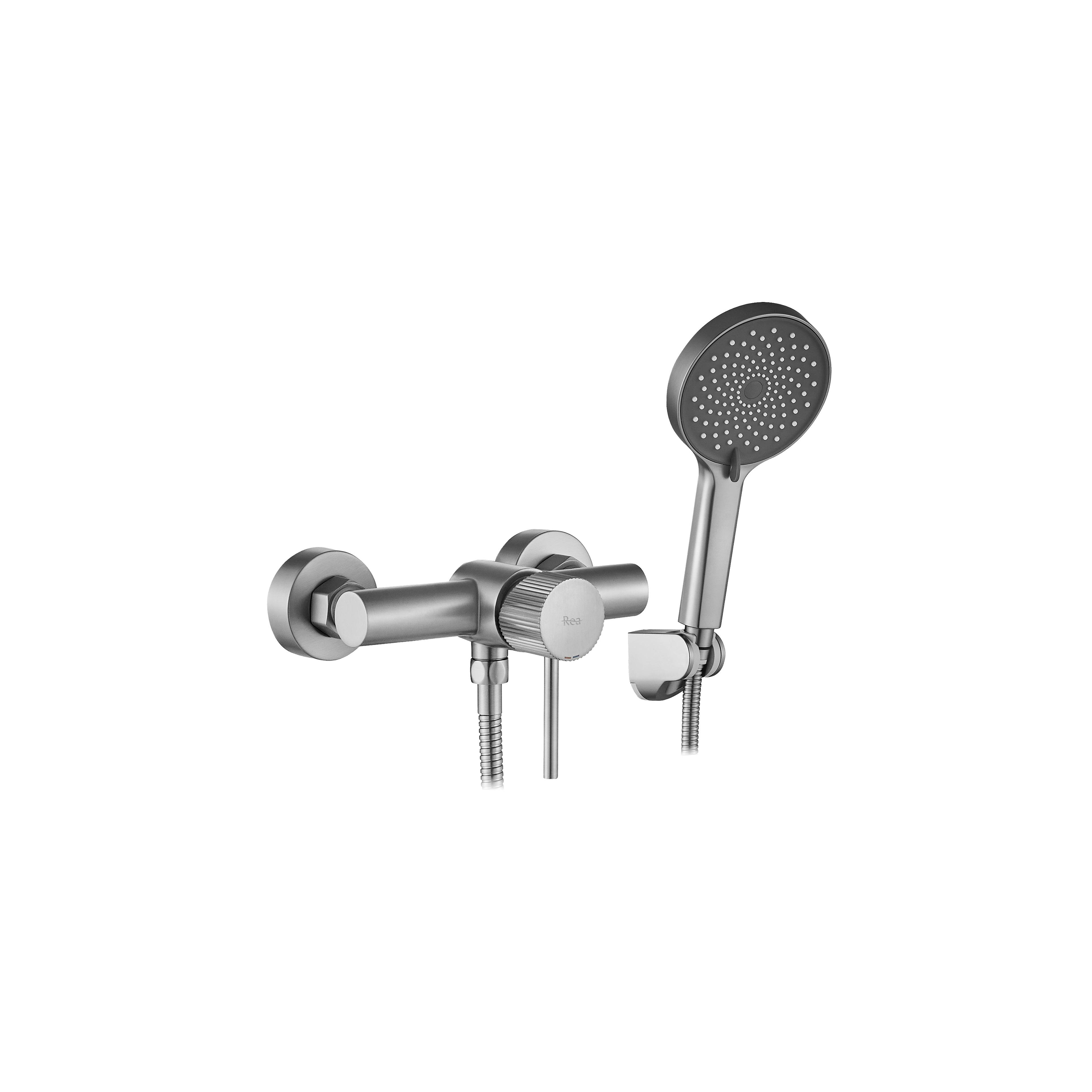 Duscharmatur REA Lungo Stripe BRUSH NICKEL