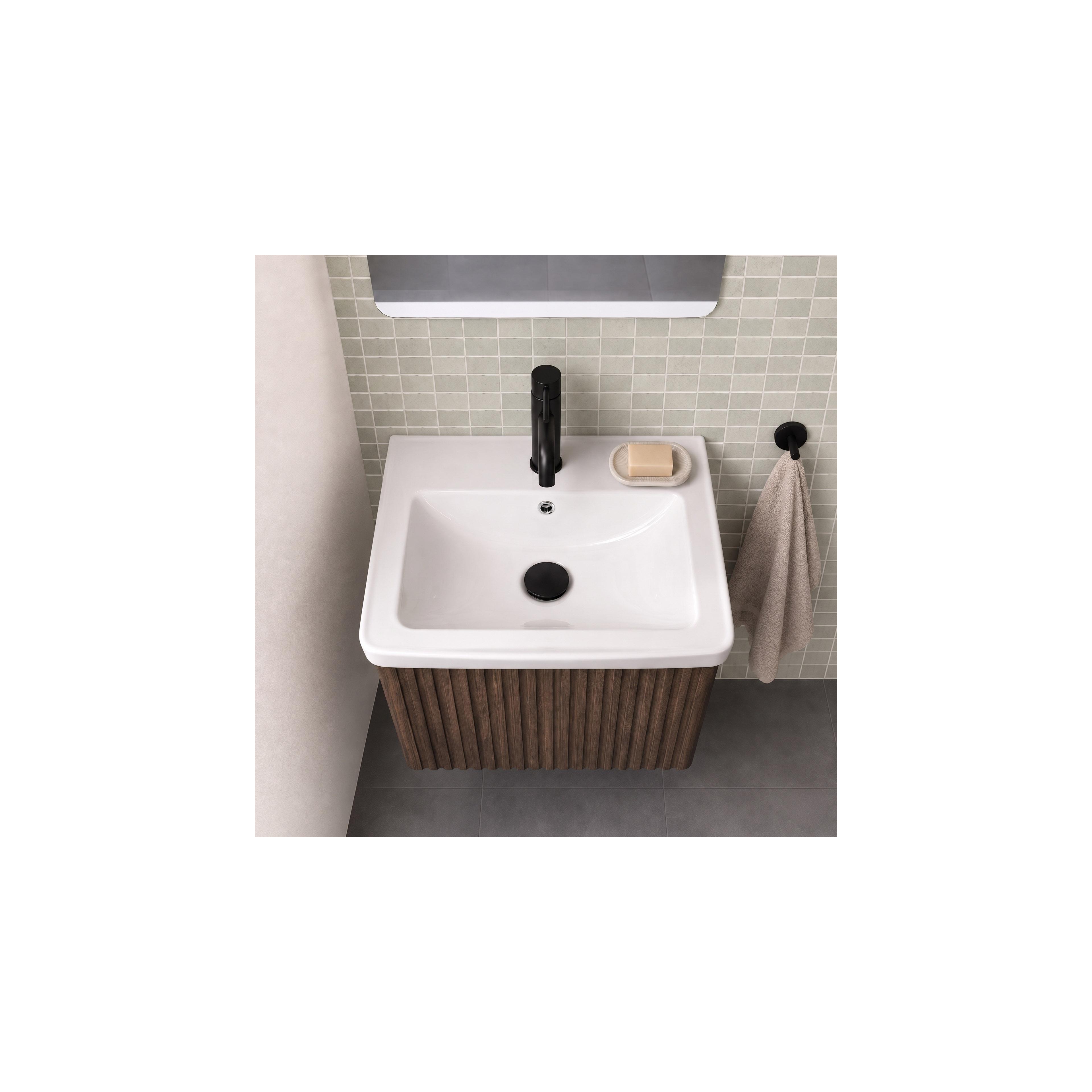 Badezimmerschrank mit Waschbecken Rea DB85-50-1 Dark 50cm