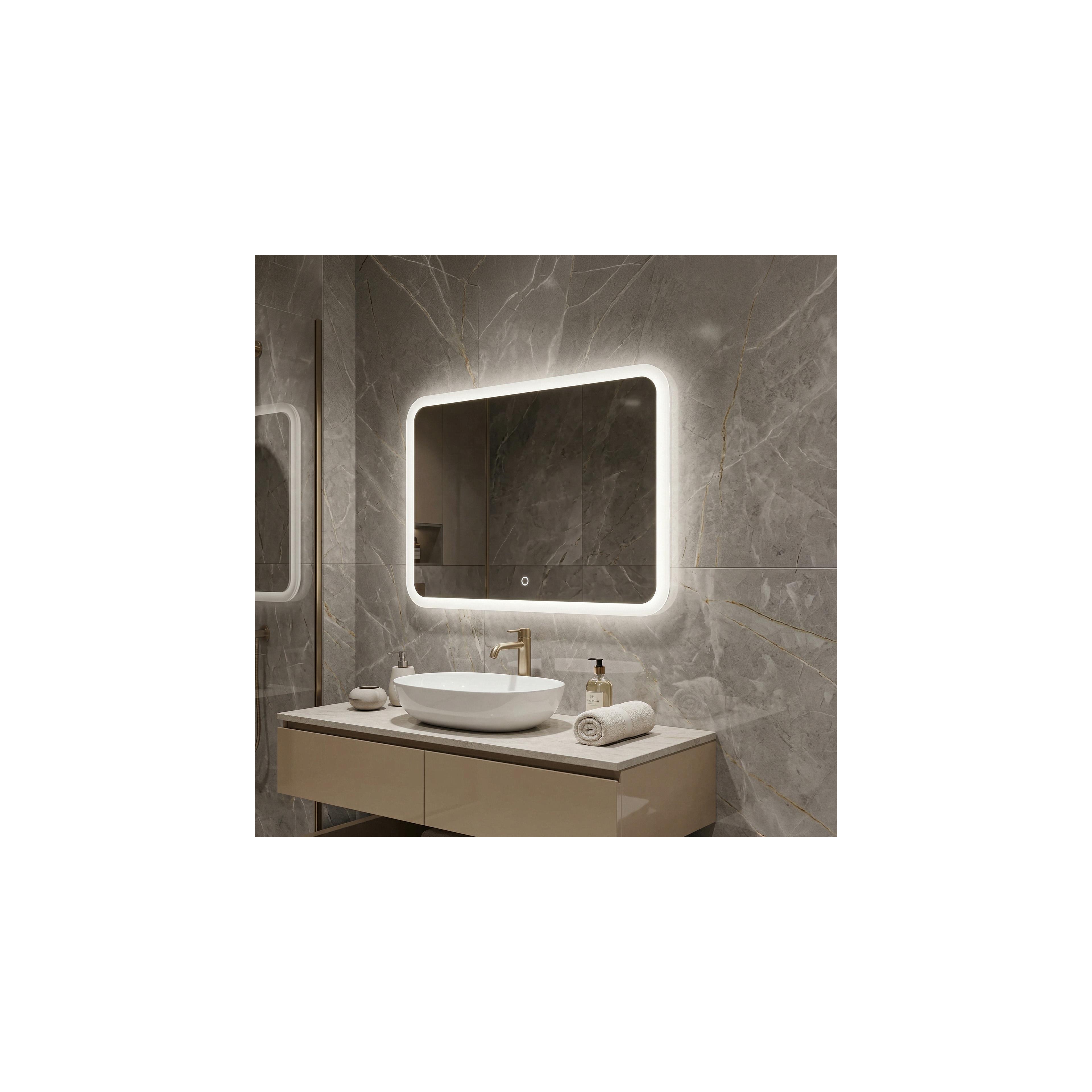 Spiegel LED 80x60cm TOP-3