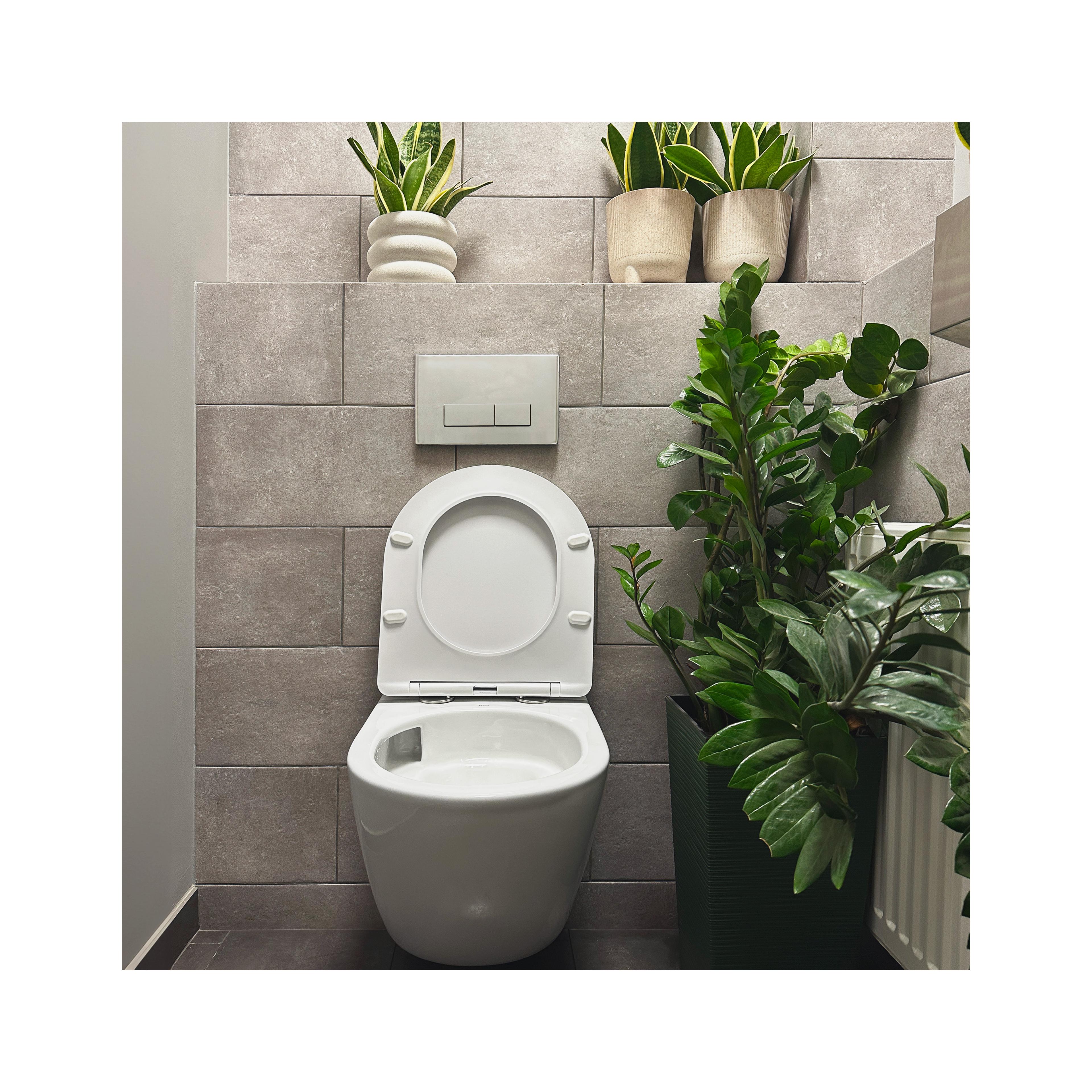 Toilet bowl Rea Carlo Mini Tornado Rimless Flat N