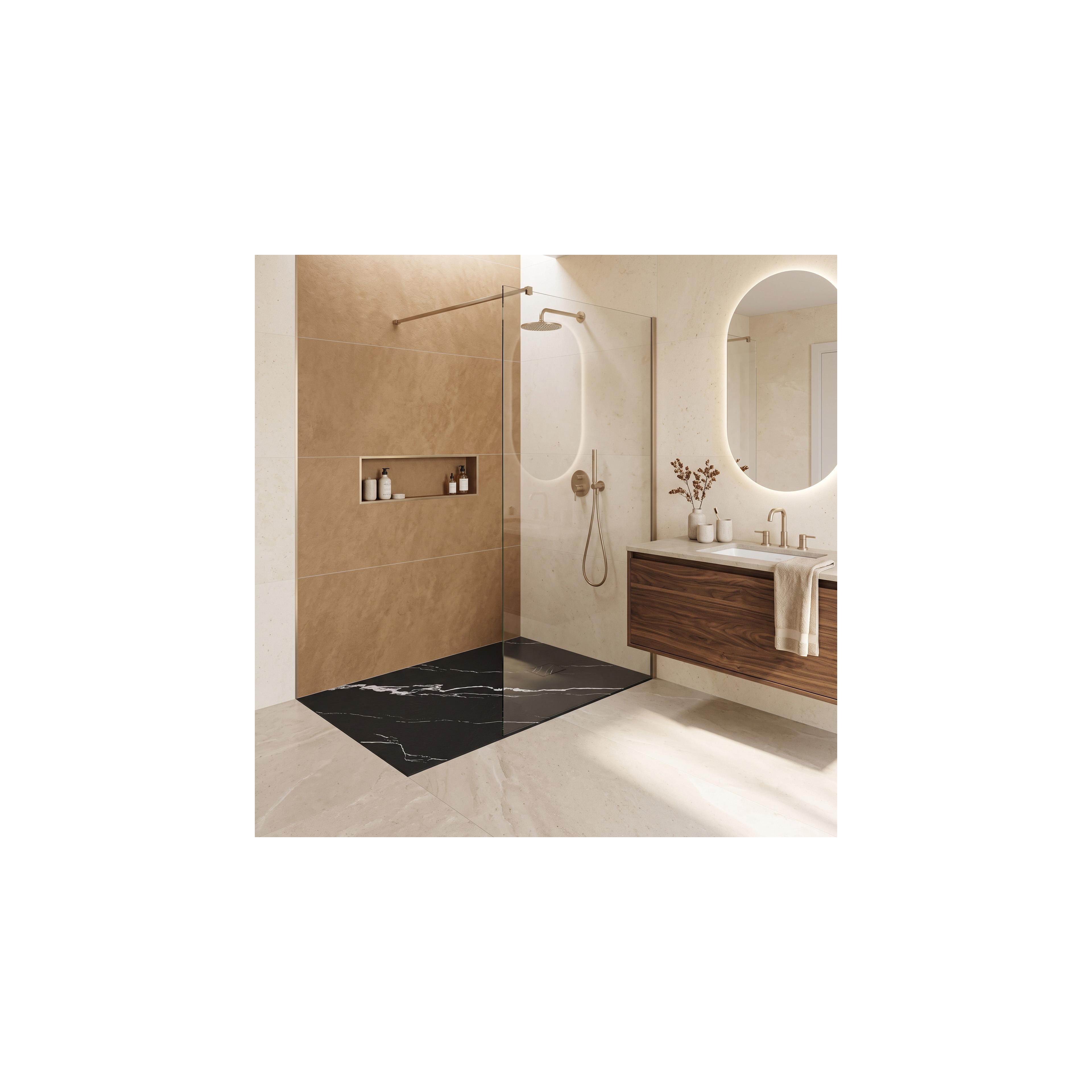 Tuš pladenj Magnum CARRARA BLACK 90x120