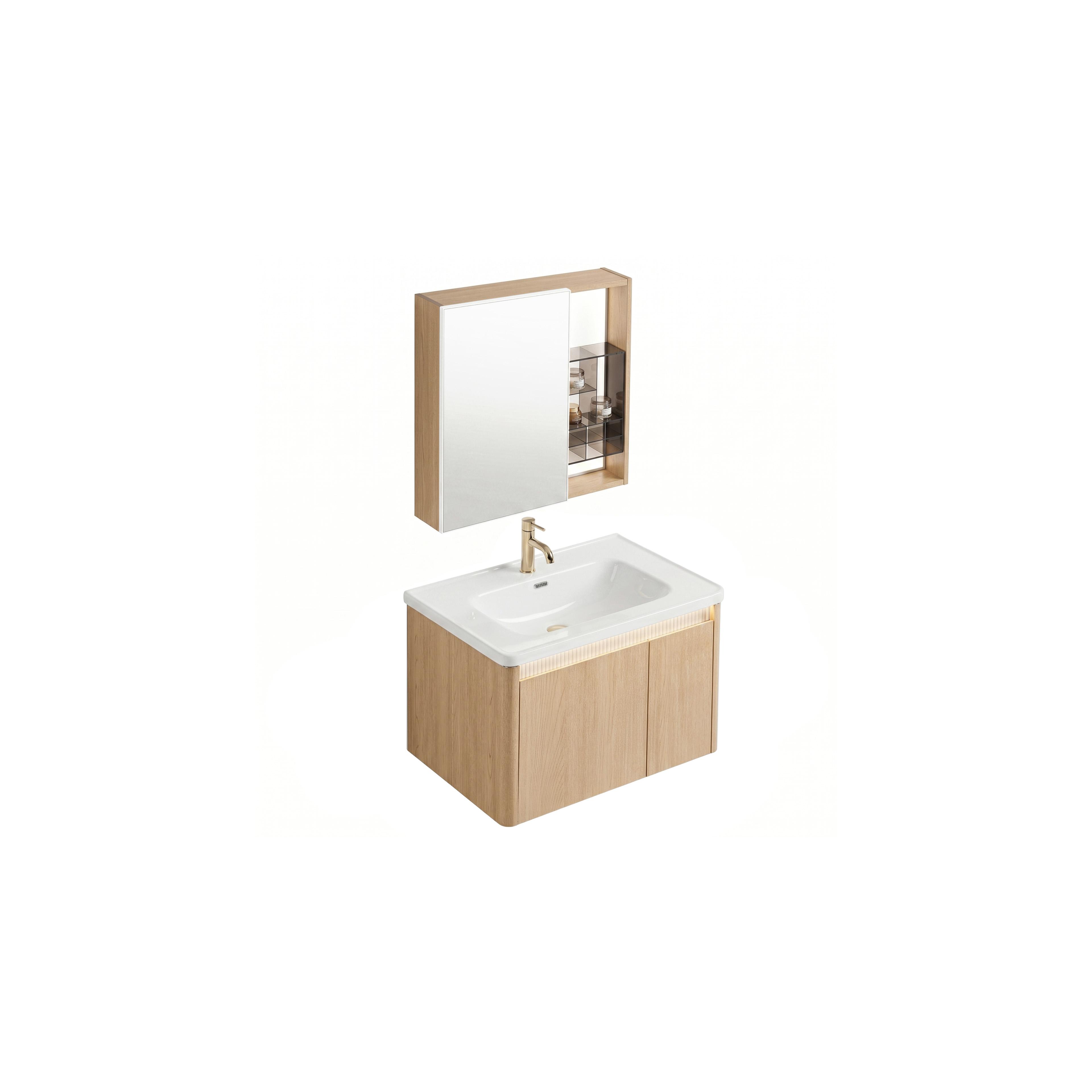 Set kupaonskog namještaja s umivaonikom DE07-70 Oak 70CM