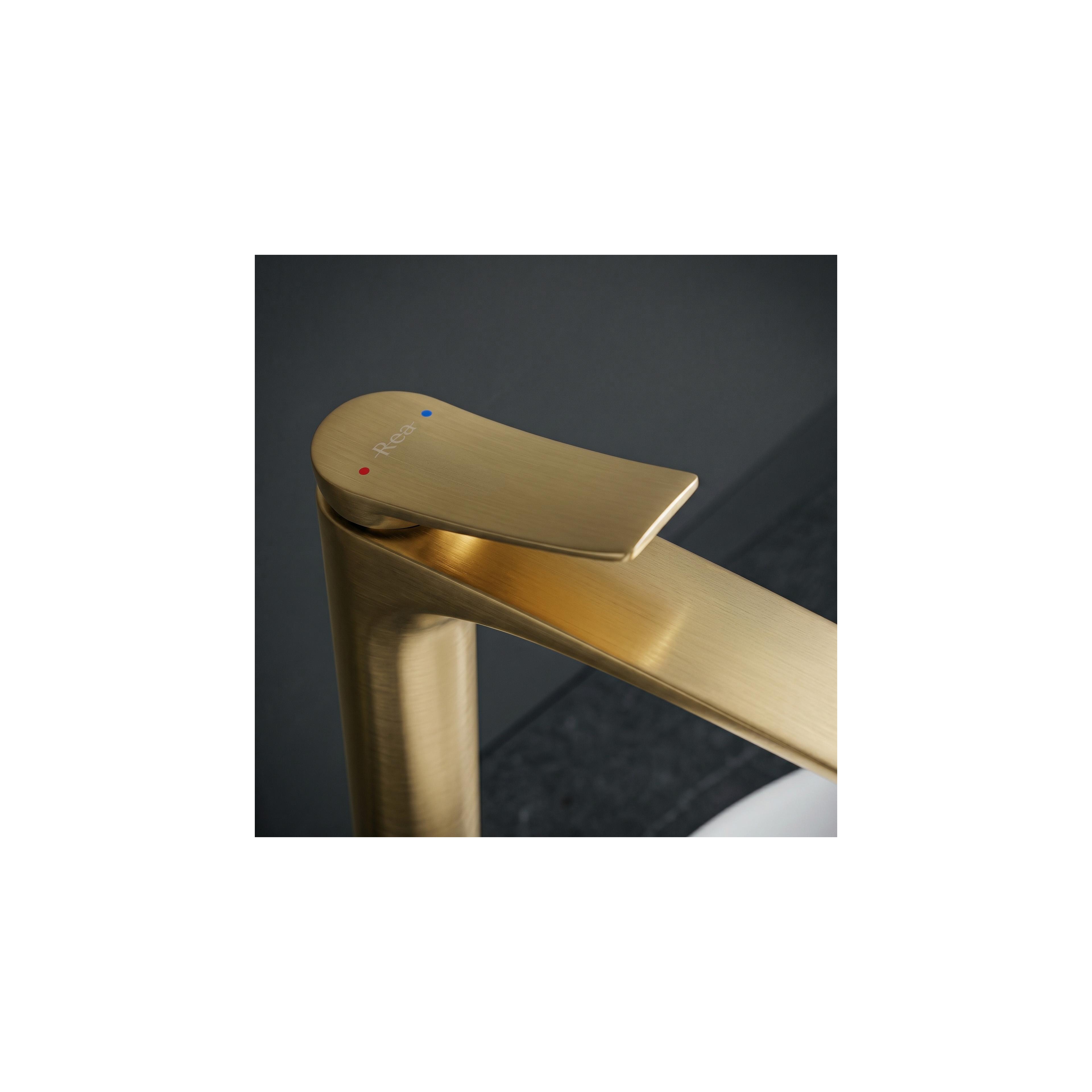 Robinet de lavabo PREMIUM Rea Vision Brush Gold High