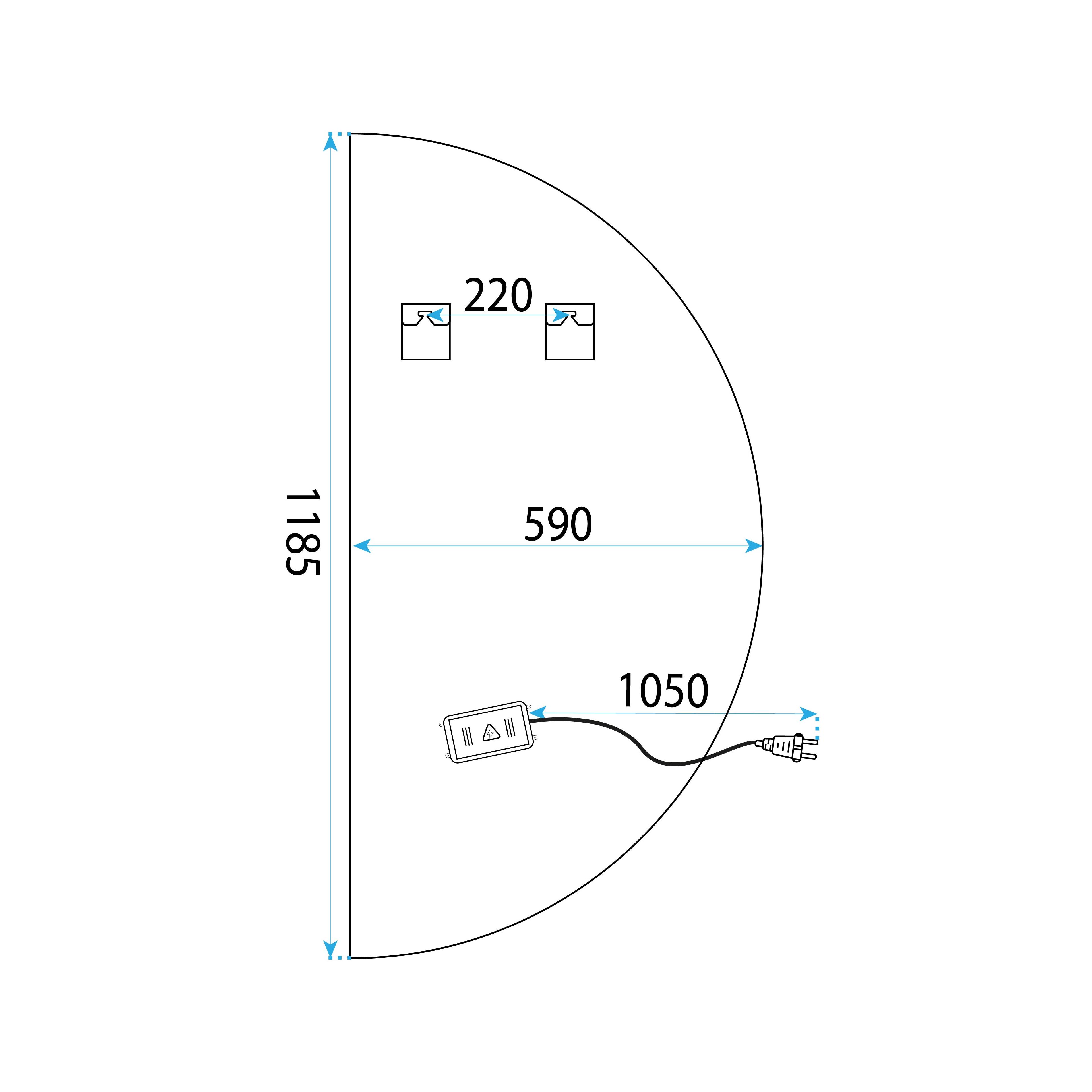 Mirror LED 120x60 YH-3360