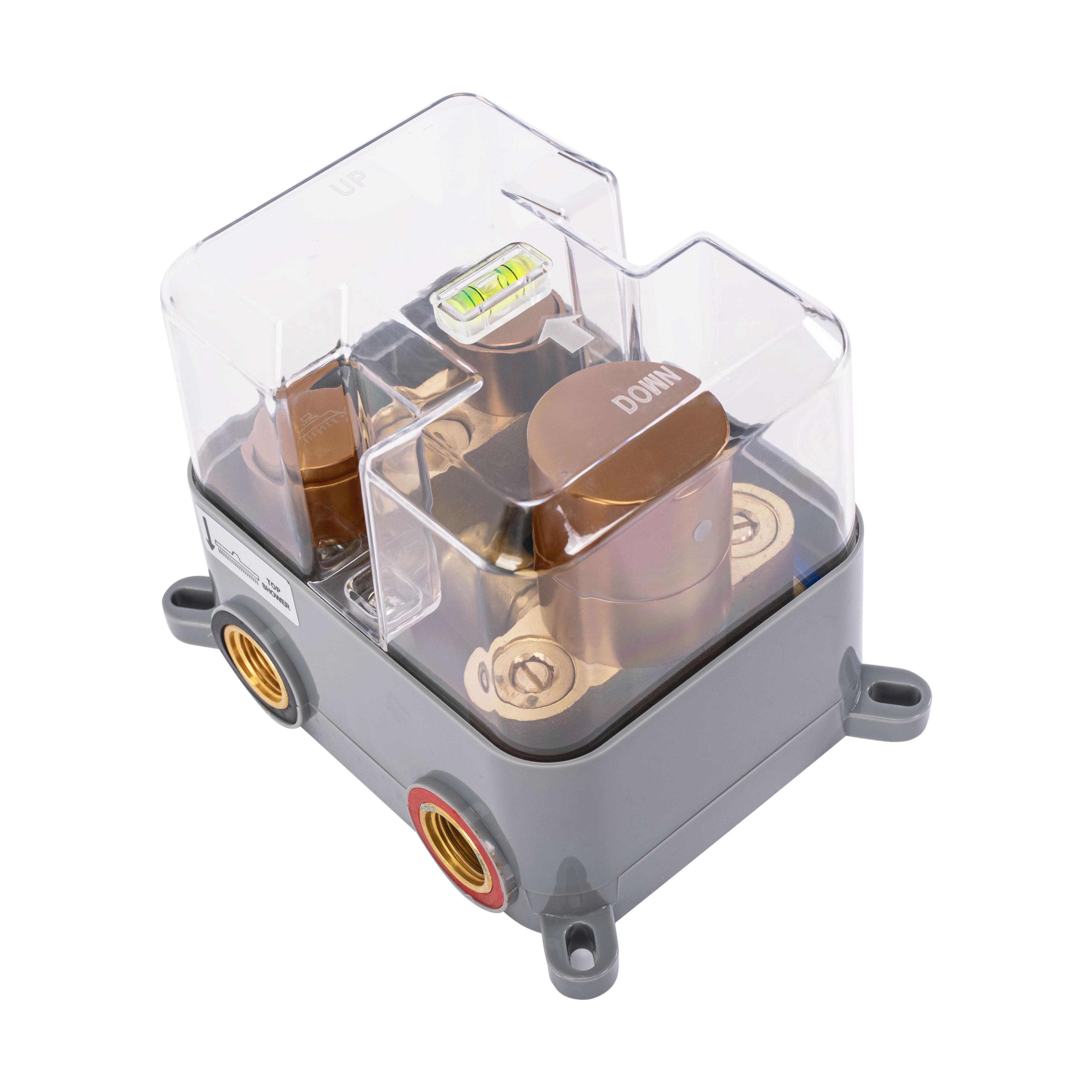 Unterputz Duschgarnitur Rea LUNGO COPPER BRUSH  BOX