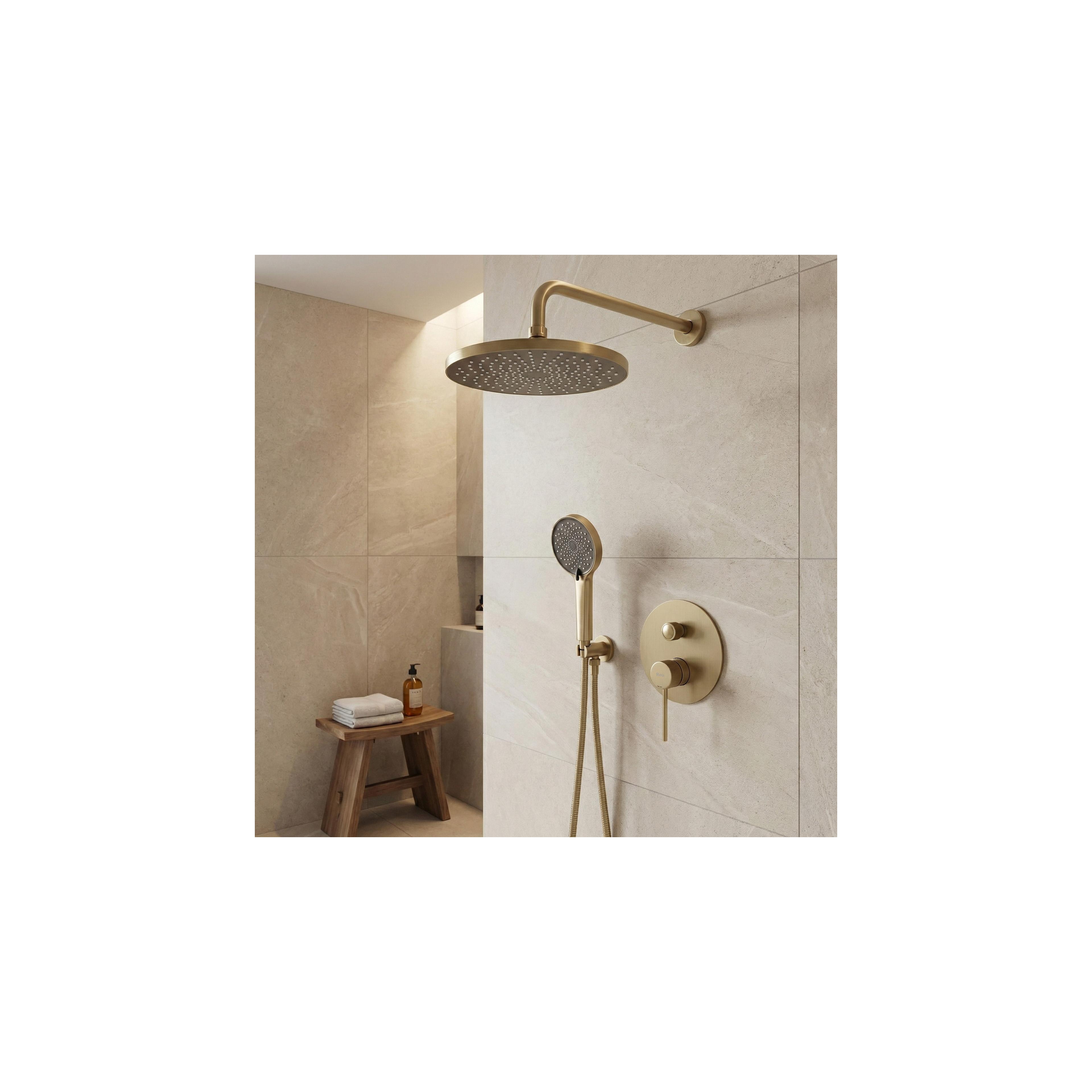 Rea Lungo Stripe Gold Brush paslēpts dušas komplekts + BOX
