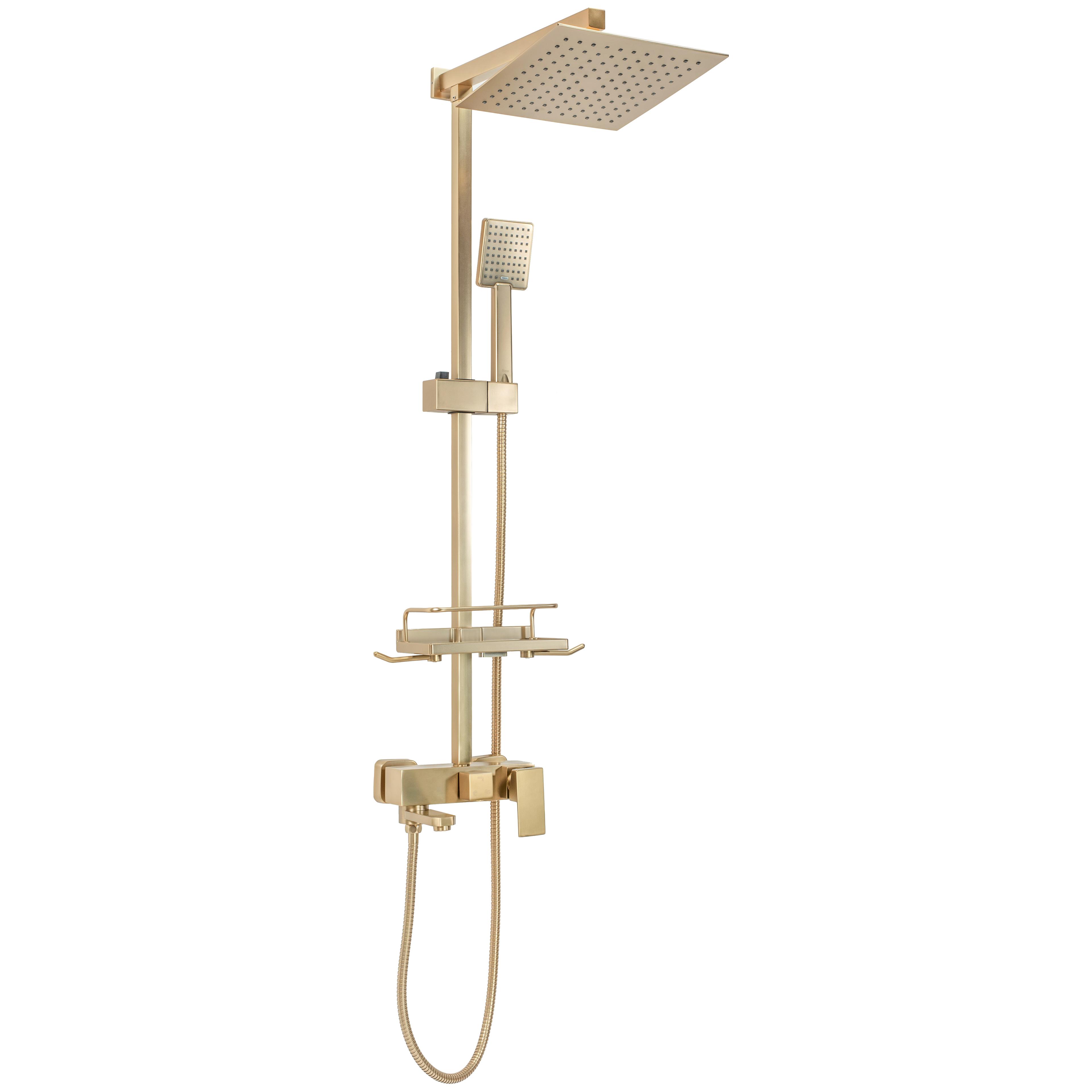 Duschgarnitur REA JACK BRUSHED GOLD