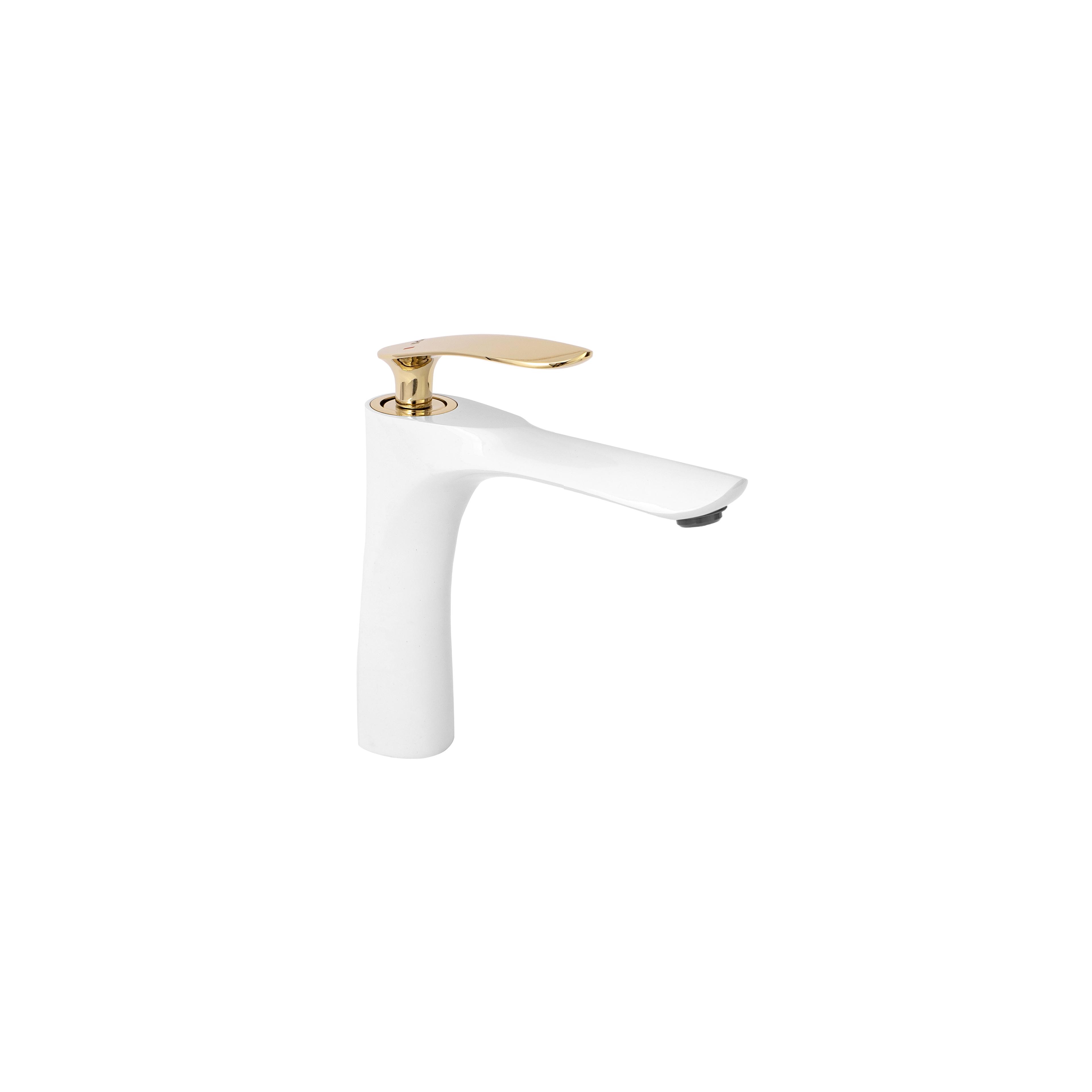 Waschbeckenarmatur Rea Orbit White Gold Low