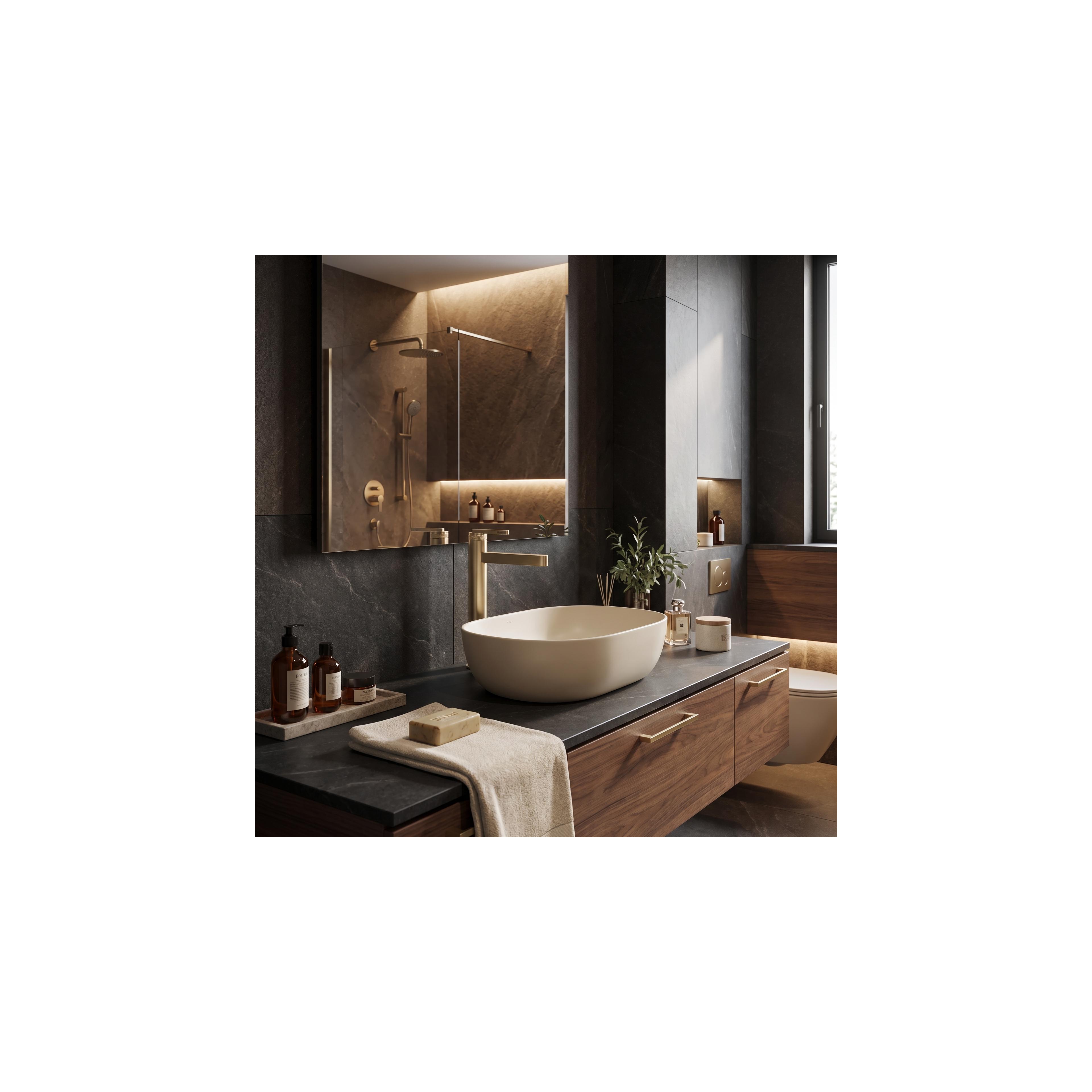 Bathroom faucet Rea Grace Brush Gold High