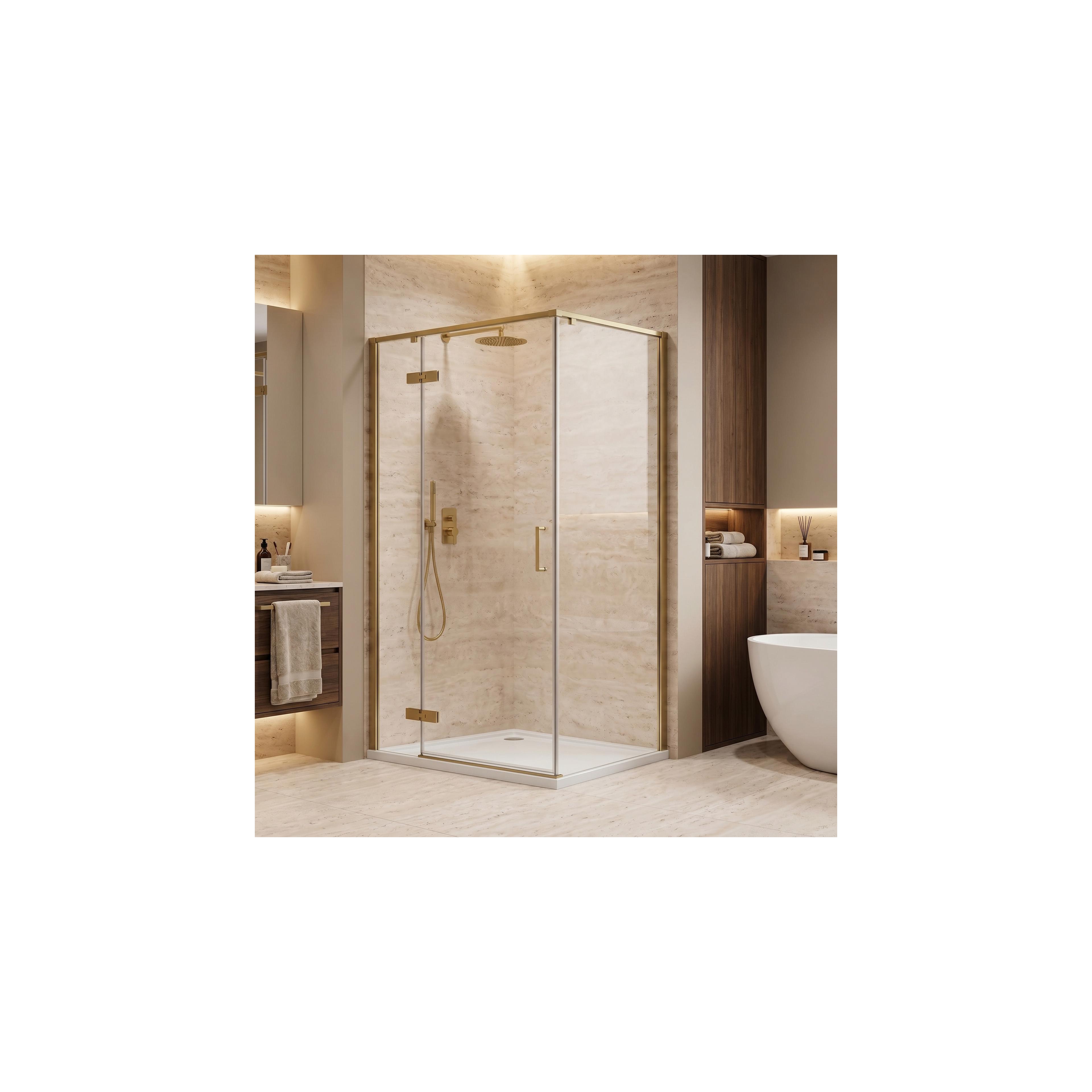 Duschkabine Rea Bruno 90x90 Brush Gold