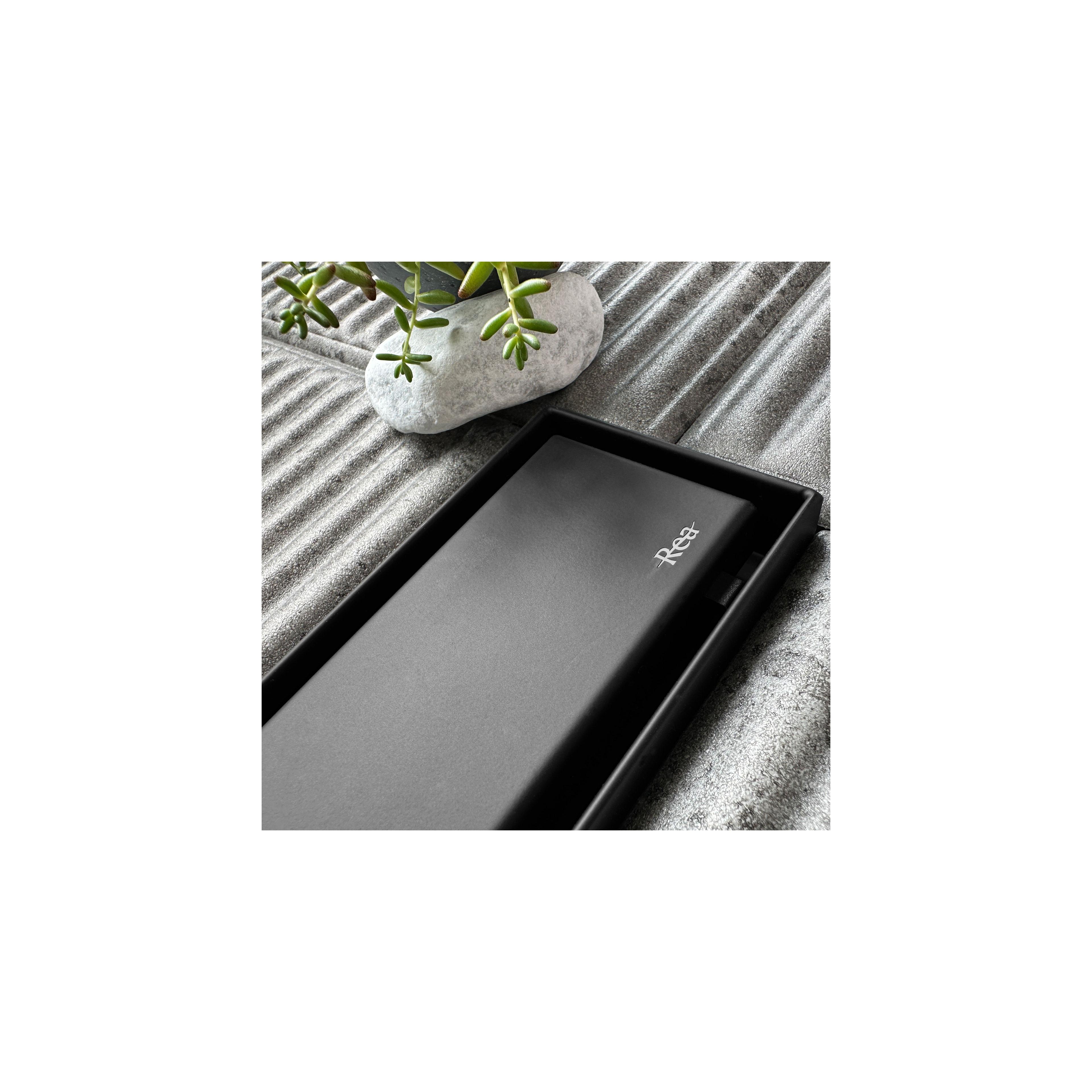 Линеен сифон REA Neox pro Black 80