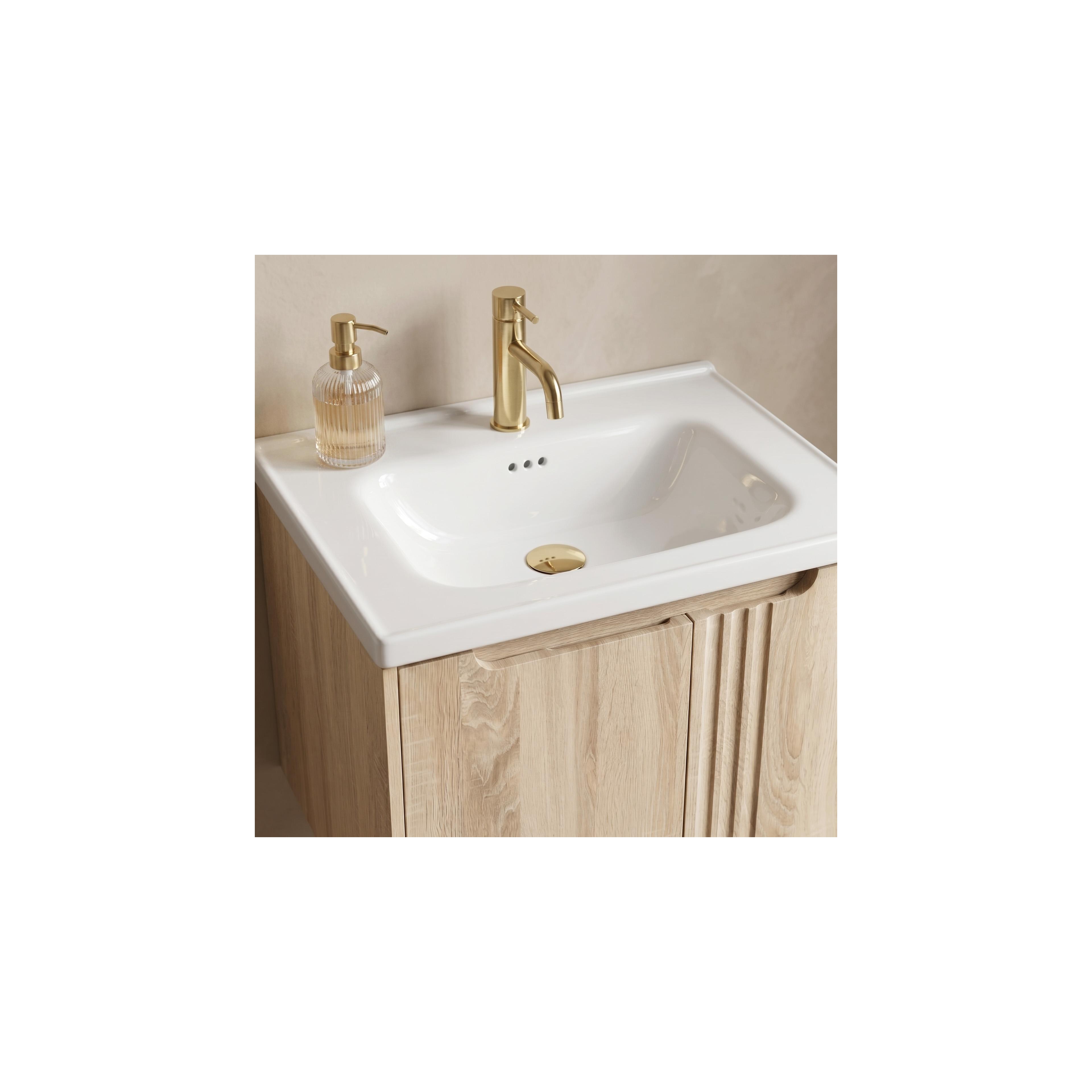 Bathroom vanity unit with sink Rea DB86-60L-3 Light 60cm