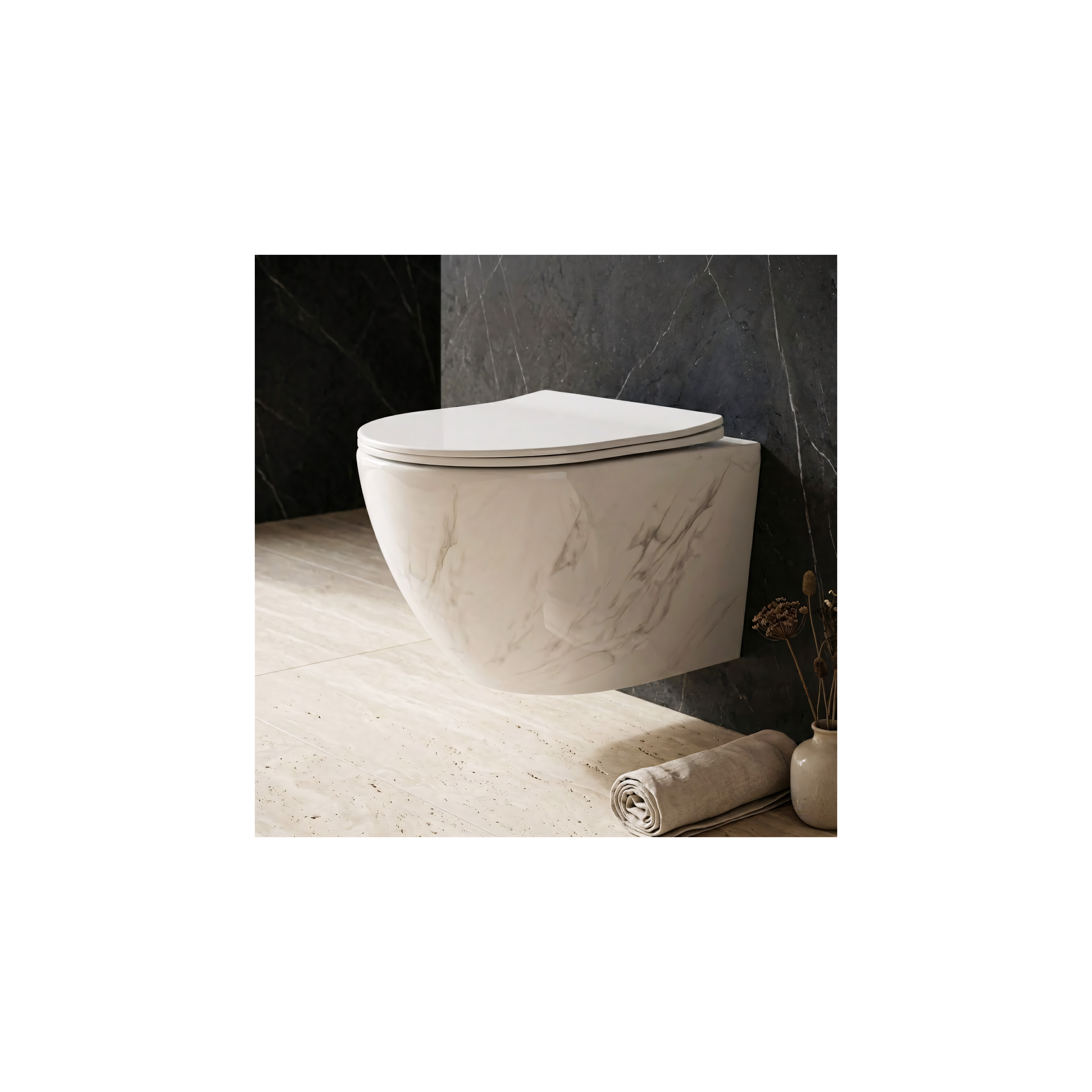 Hangende toilet Rea Carlos Nature Marble
