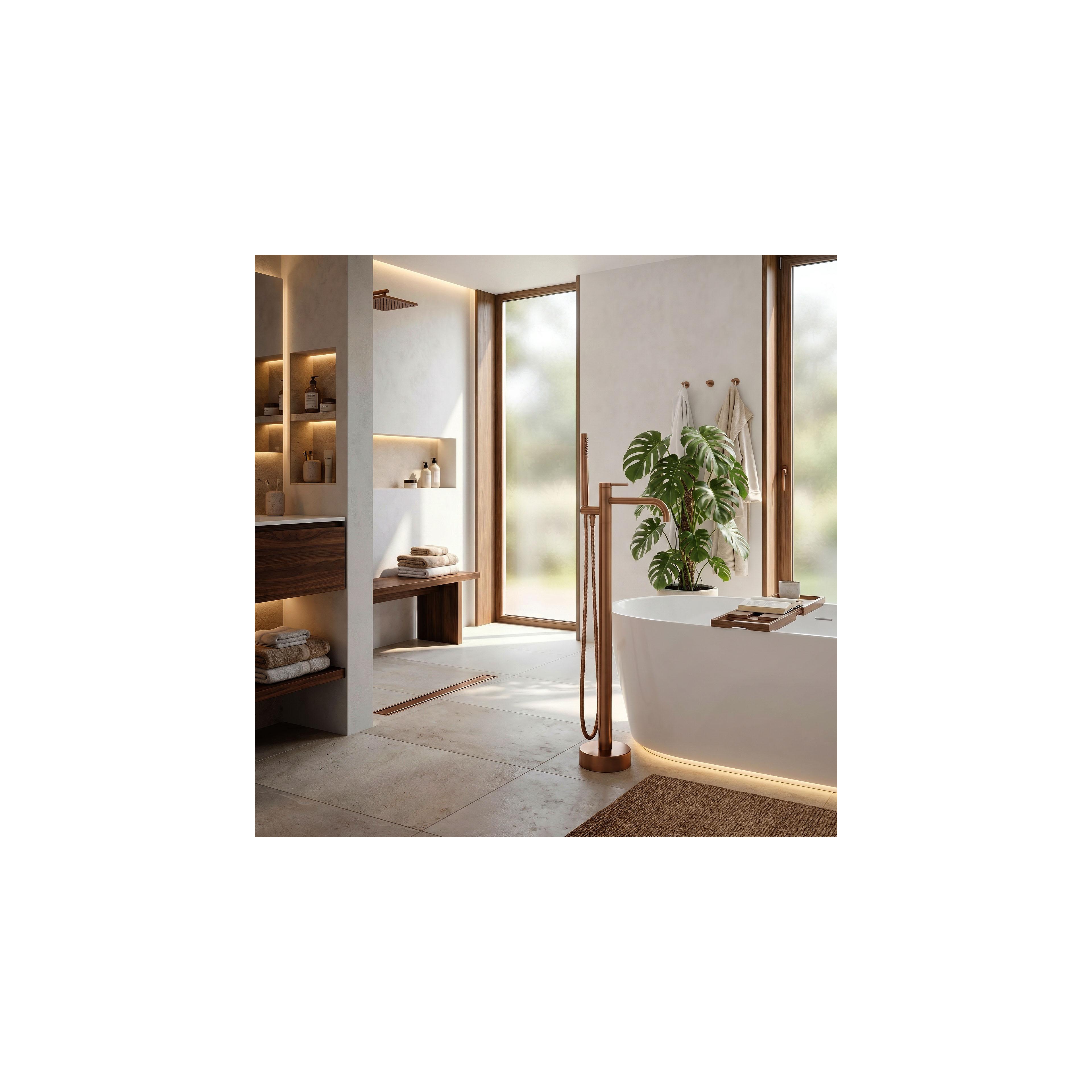 Frei stehende Armatur Rea Clif Brush Copper