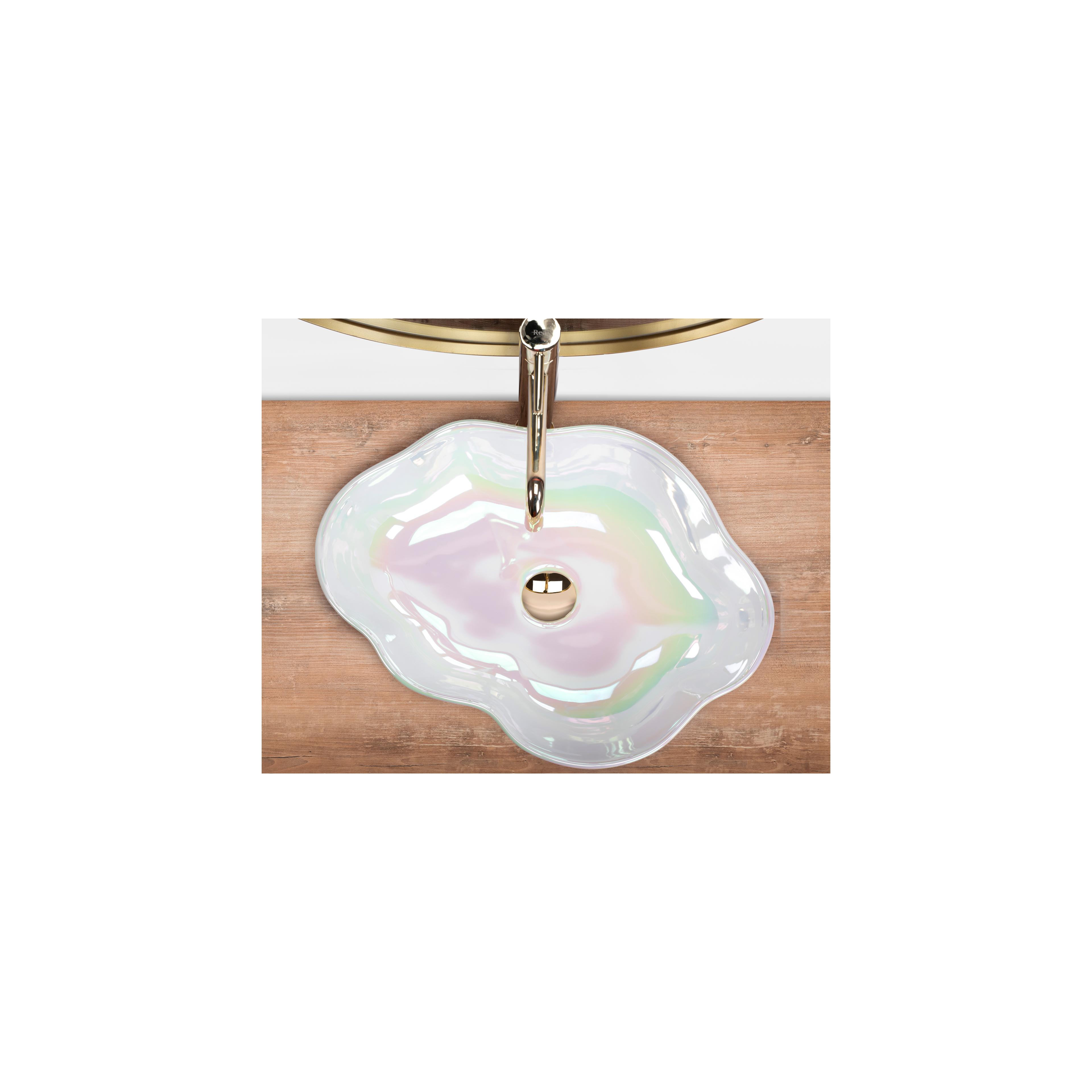 Countertop washbasin Rea Akoya Pearl