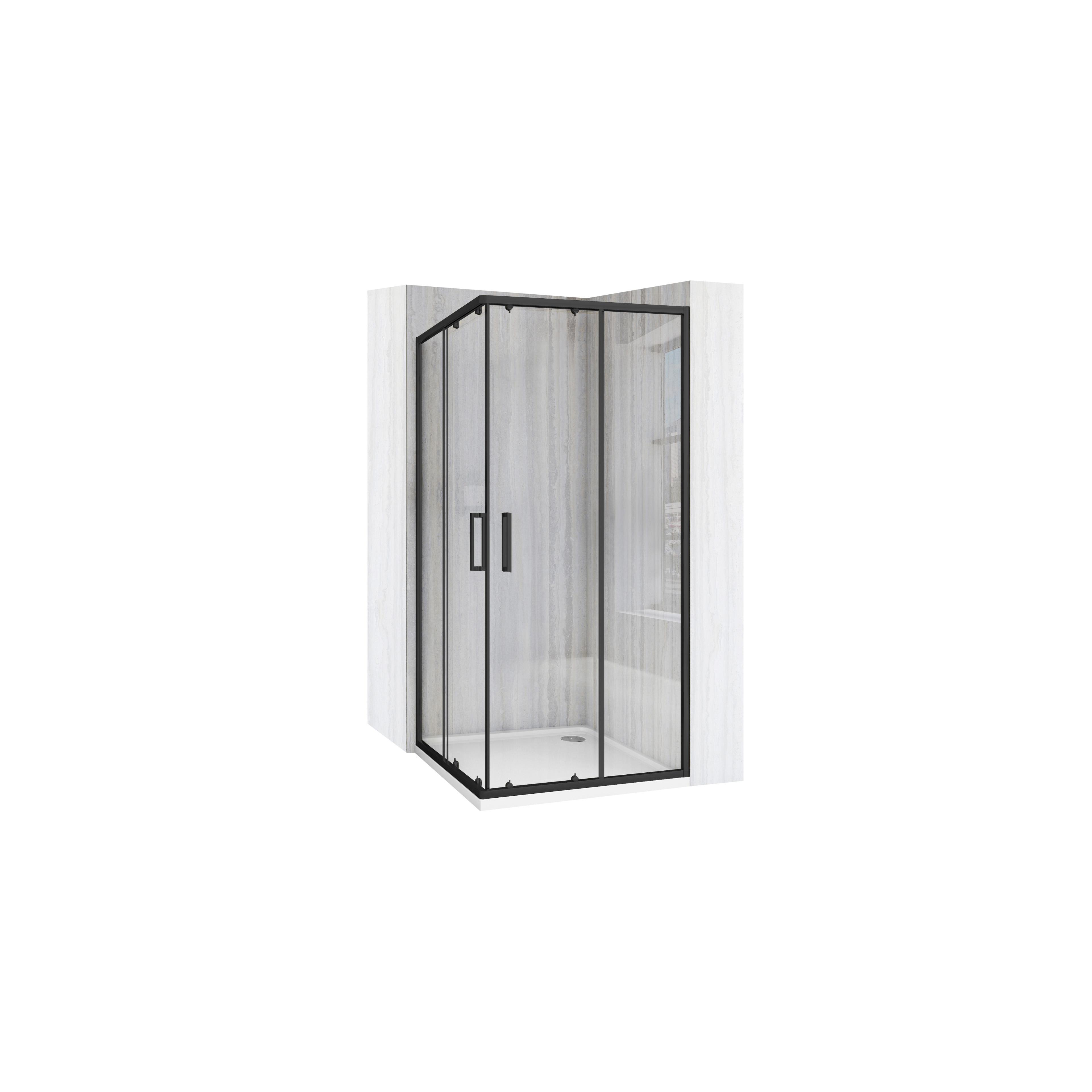 Tuš kabina Rea City 80x80 Black