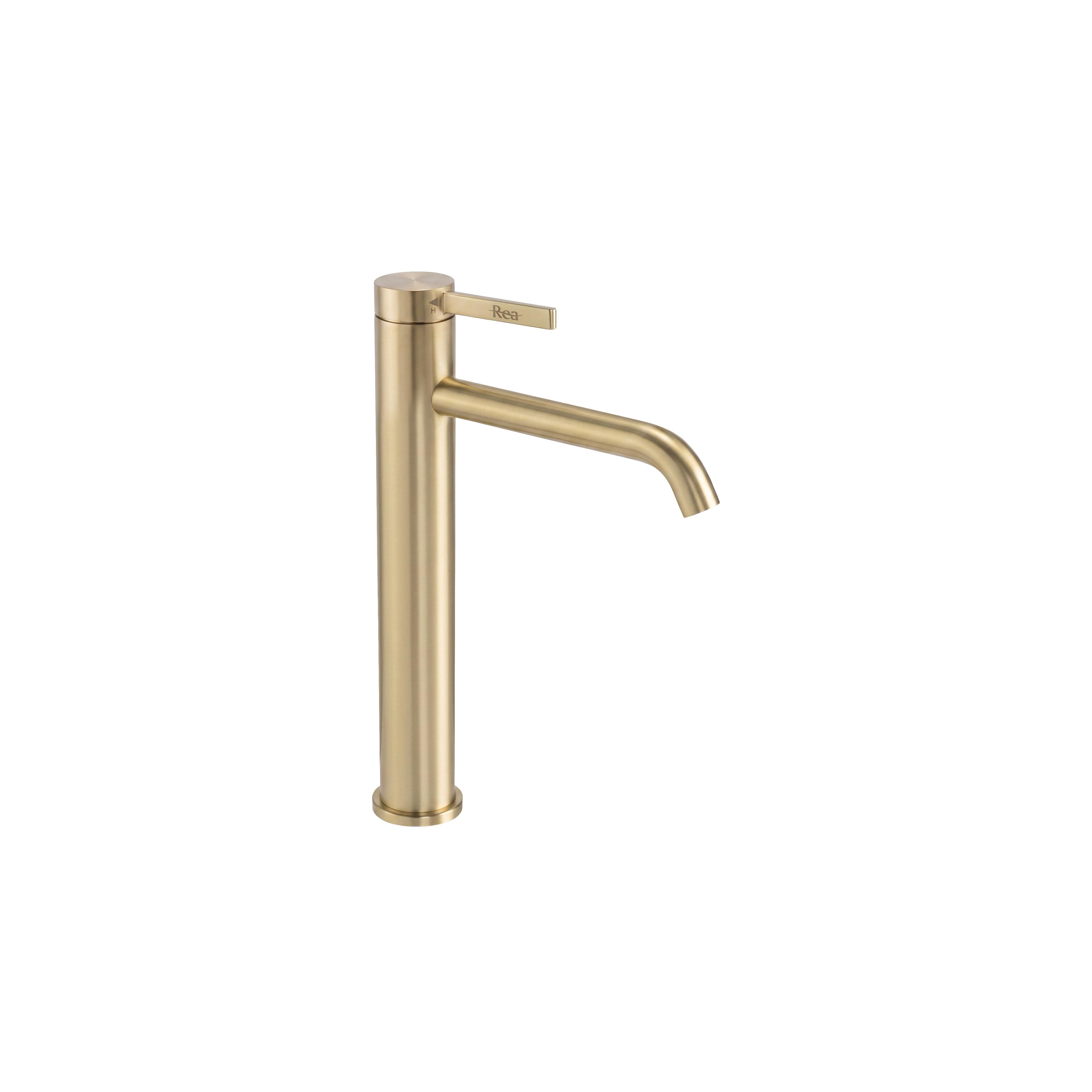 Waschbeckenarmatur Rea Rivo Brush Gold