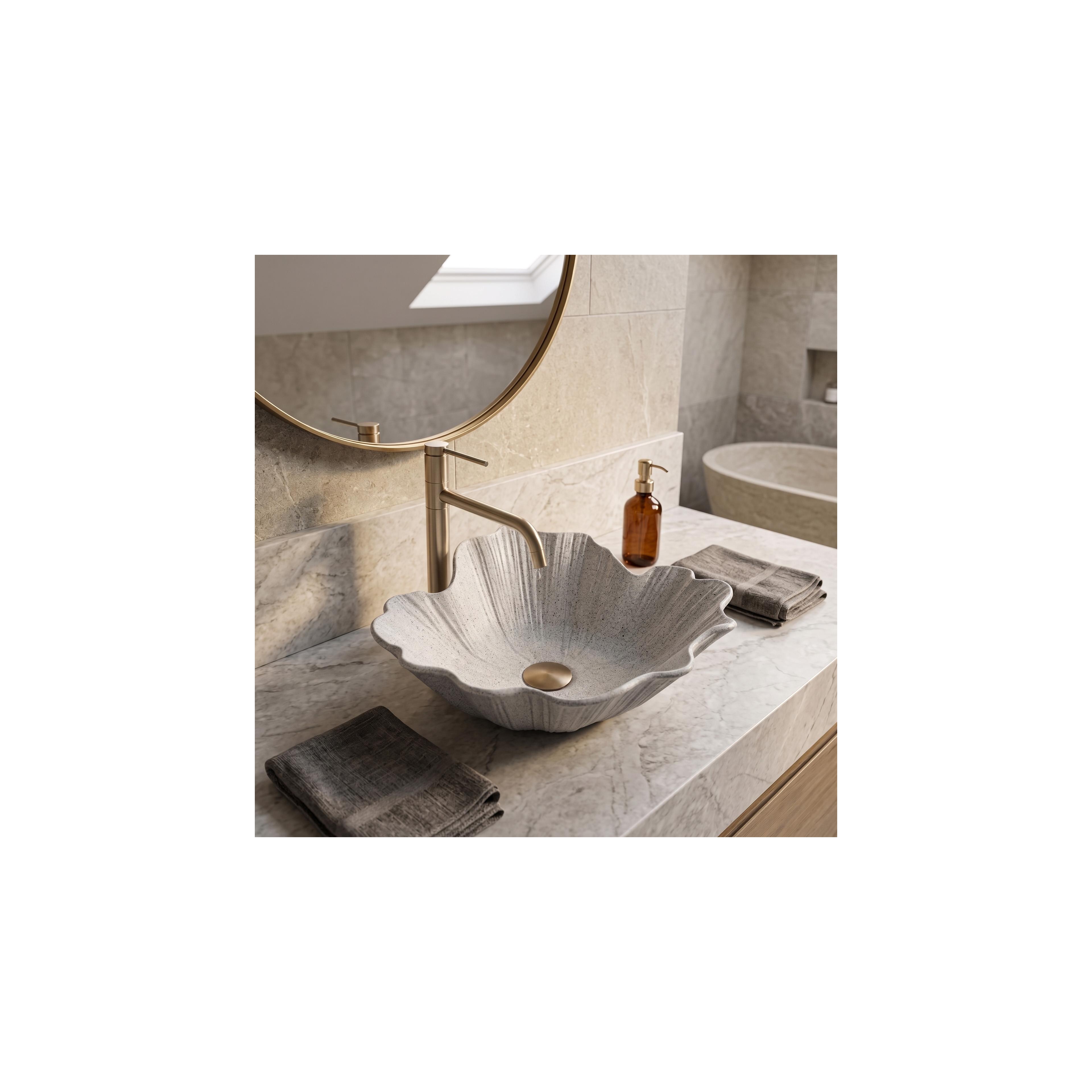 Aufsatzwaschbecken Rea Flower Grey