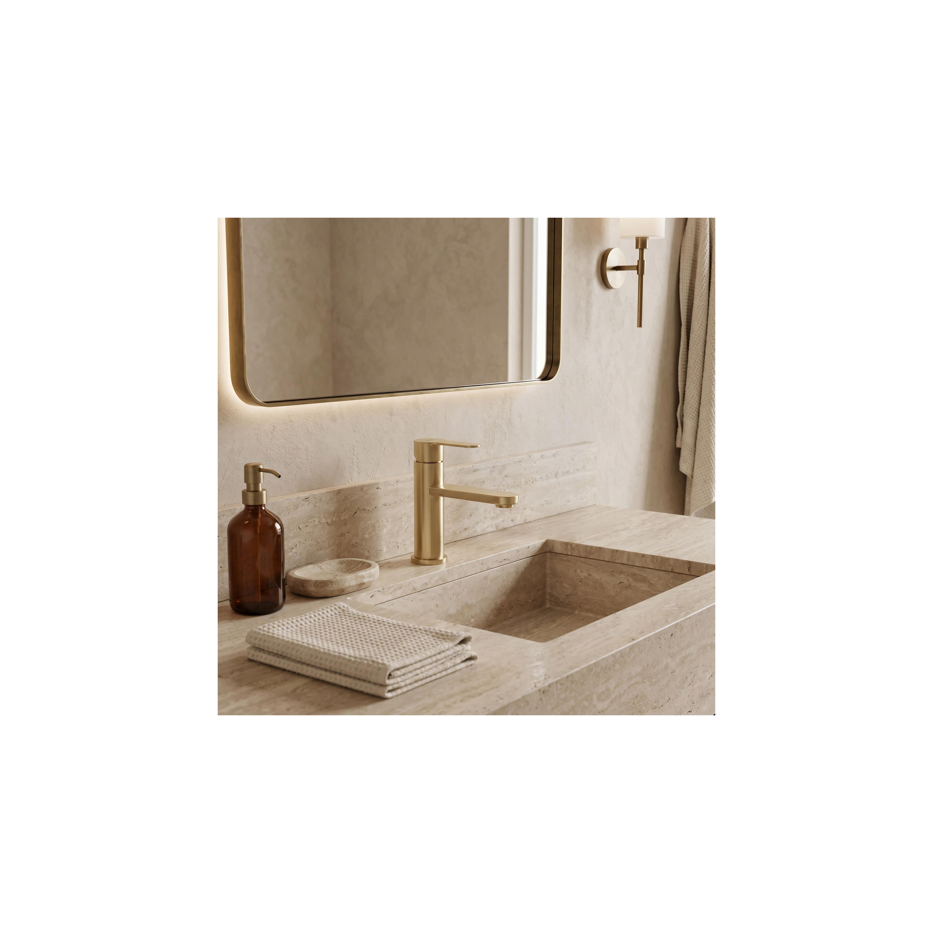 Waschbeckenarmatur Rea Arcos Brush Gold
