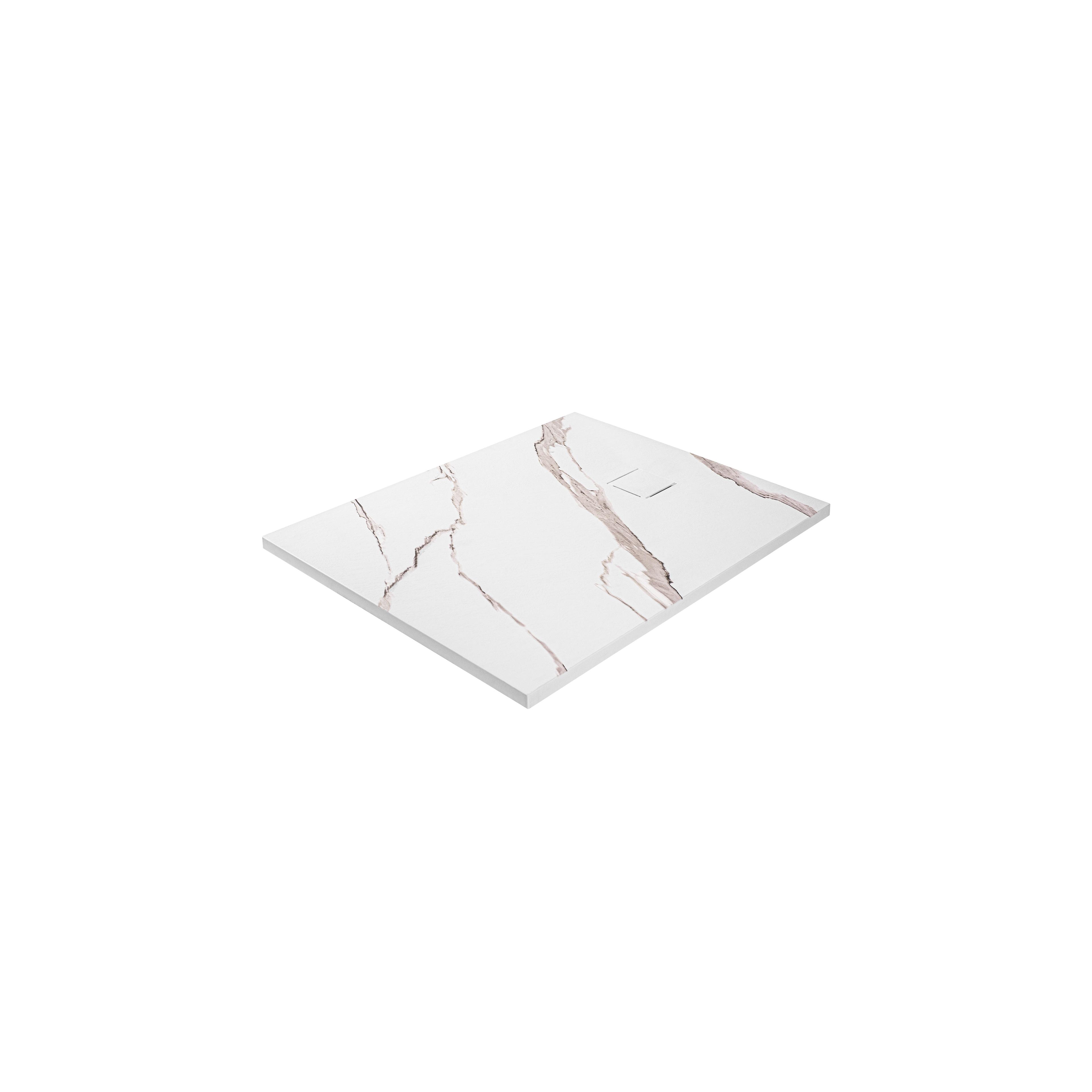 Duschtasse Magnum CARRARA WHITE 80x100