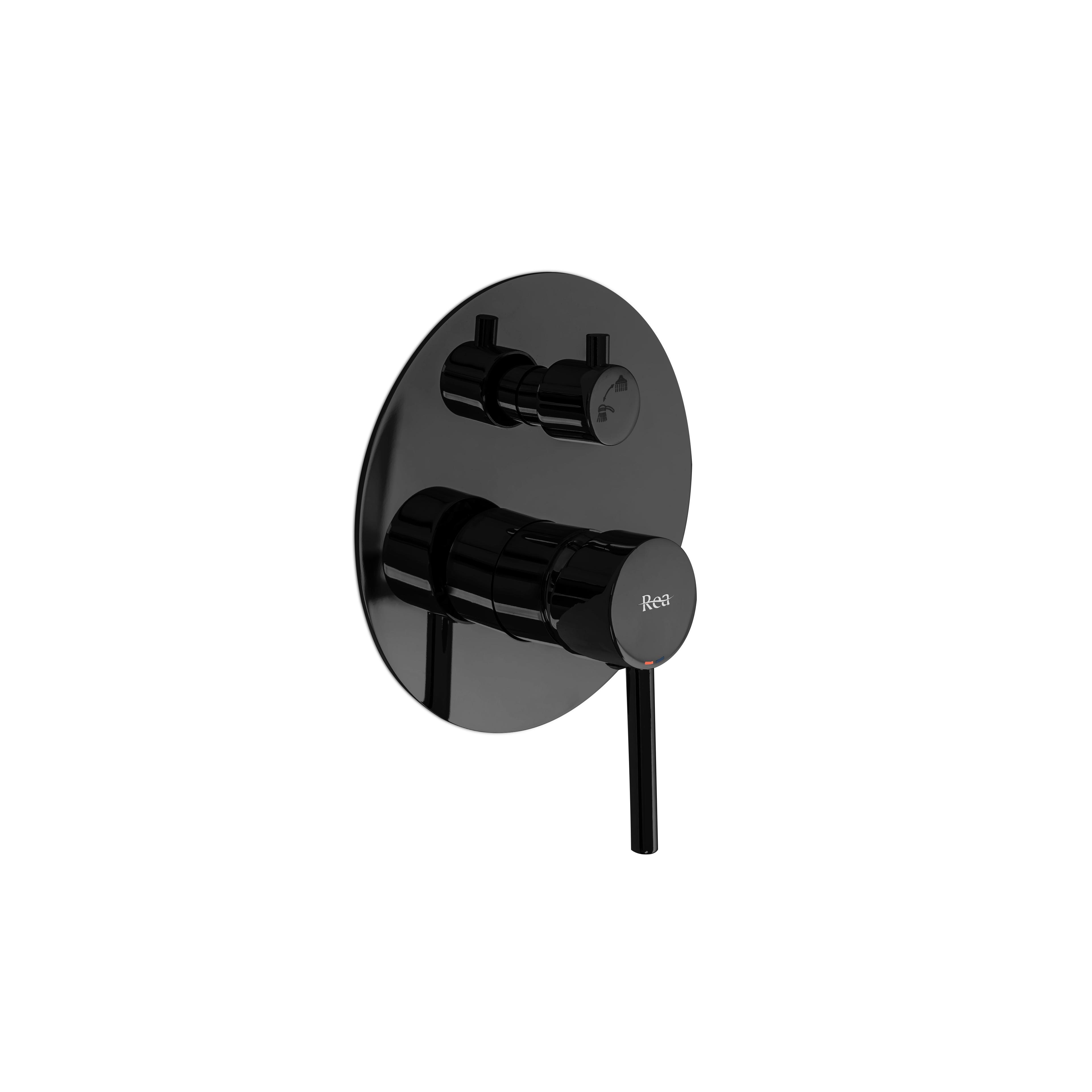 Kit de douche encastré REA Lungo Black Metallic + BOX