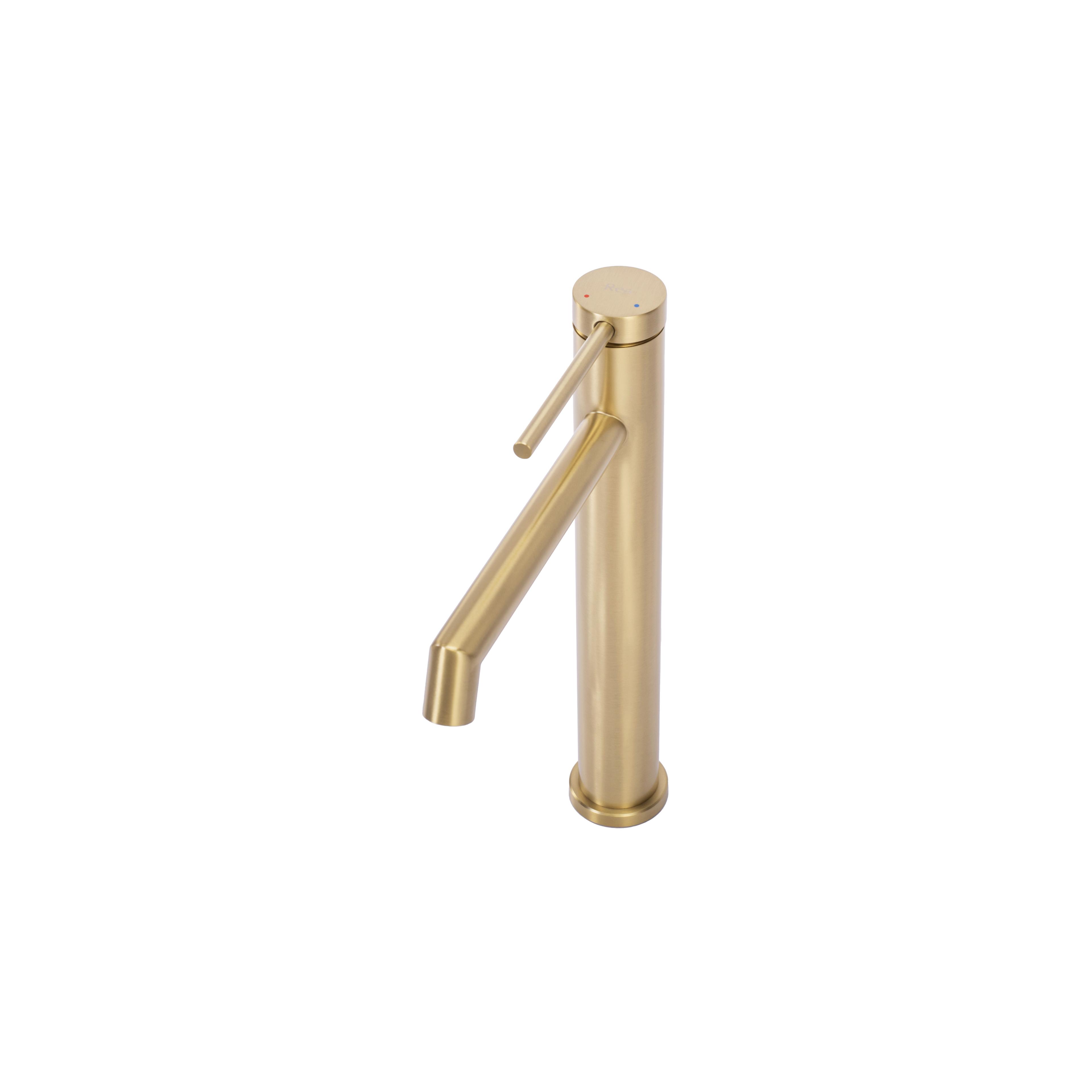 Waschbeckenarmatur Rea Foss GOLD BRUSH High