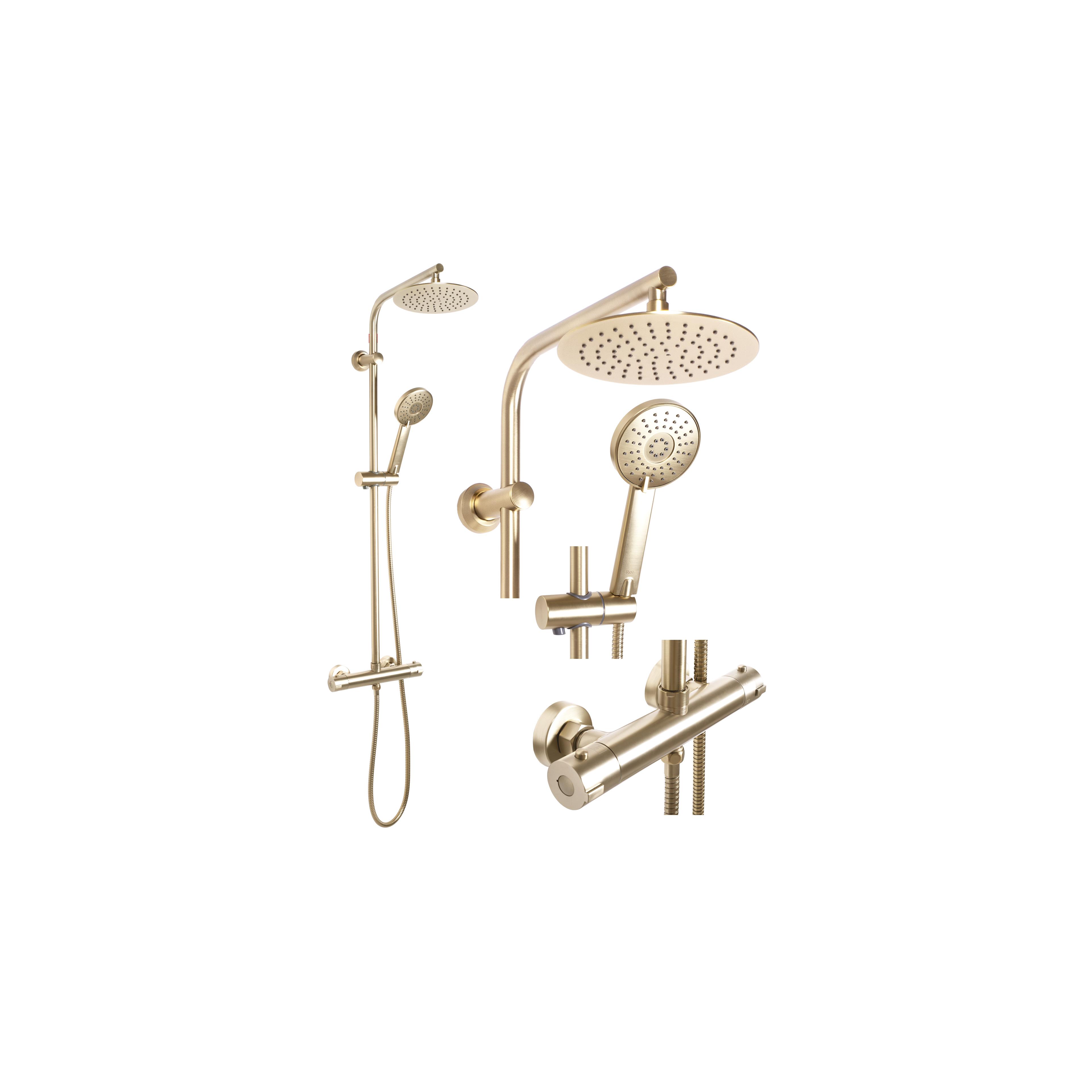 Duschset REA Bliss brush gold