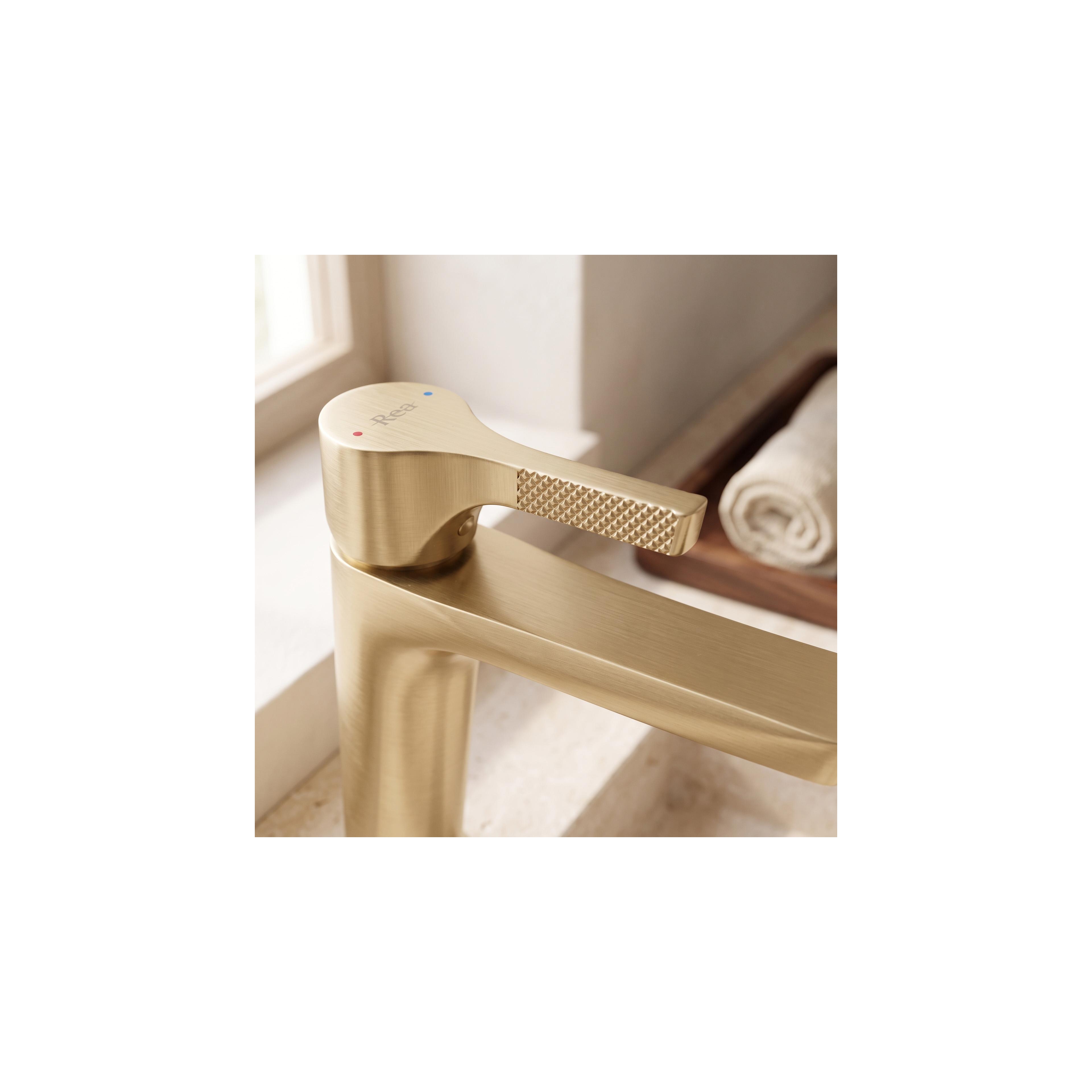 Tvättställsblandare PREMIUM REA Maxim Brush Gold Low