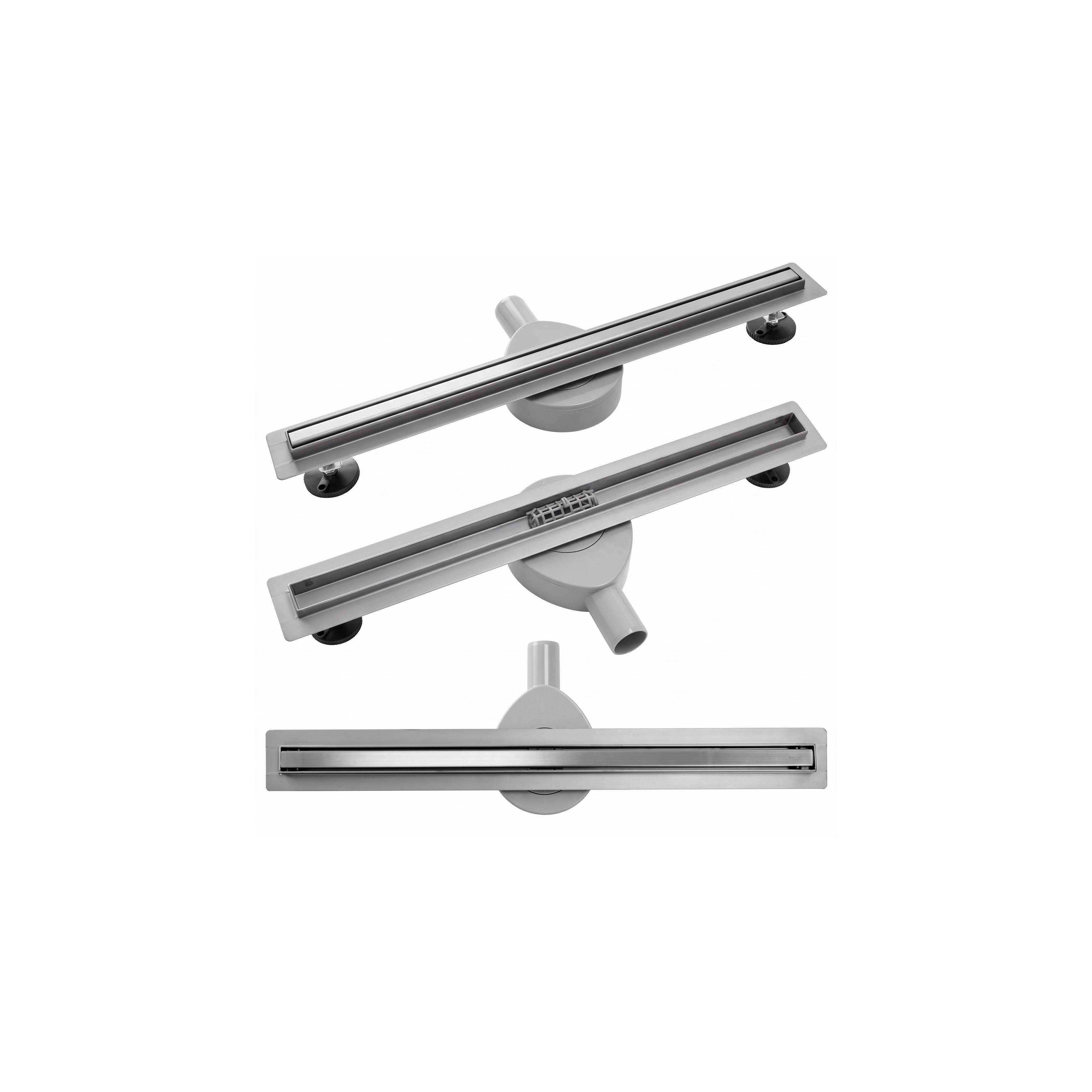 Rea Neo Slim Pro Nickel Brush INOX 90 lineārā notekcaurule