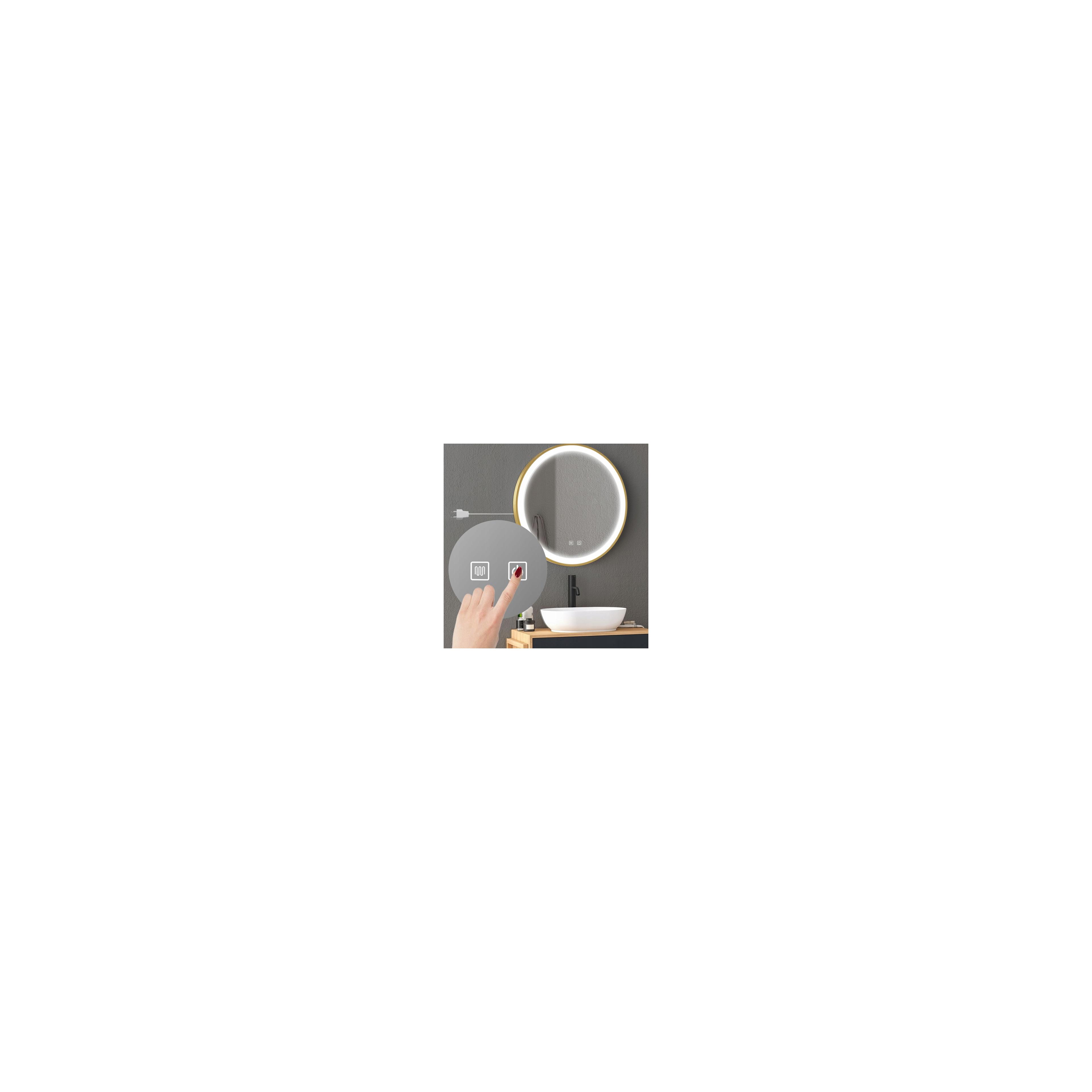 Zrkadlo LED 70cm MMJ Gold