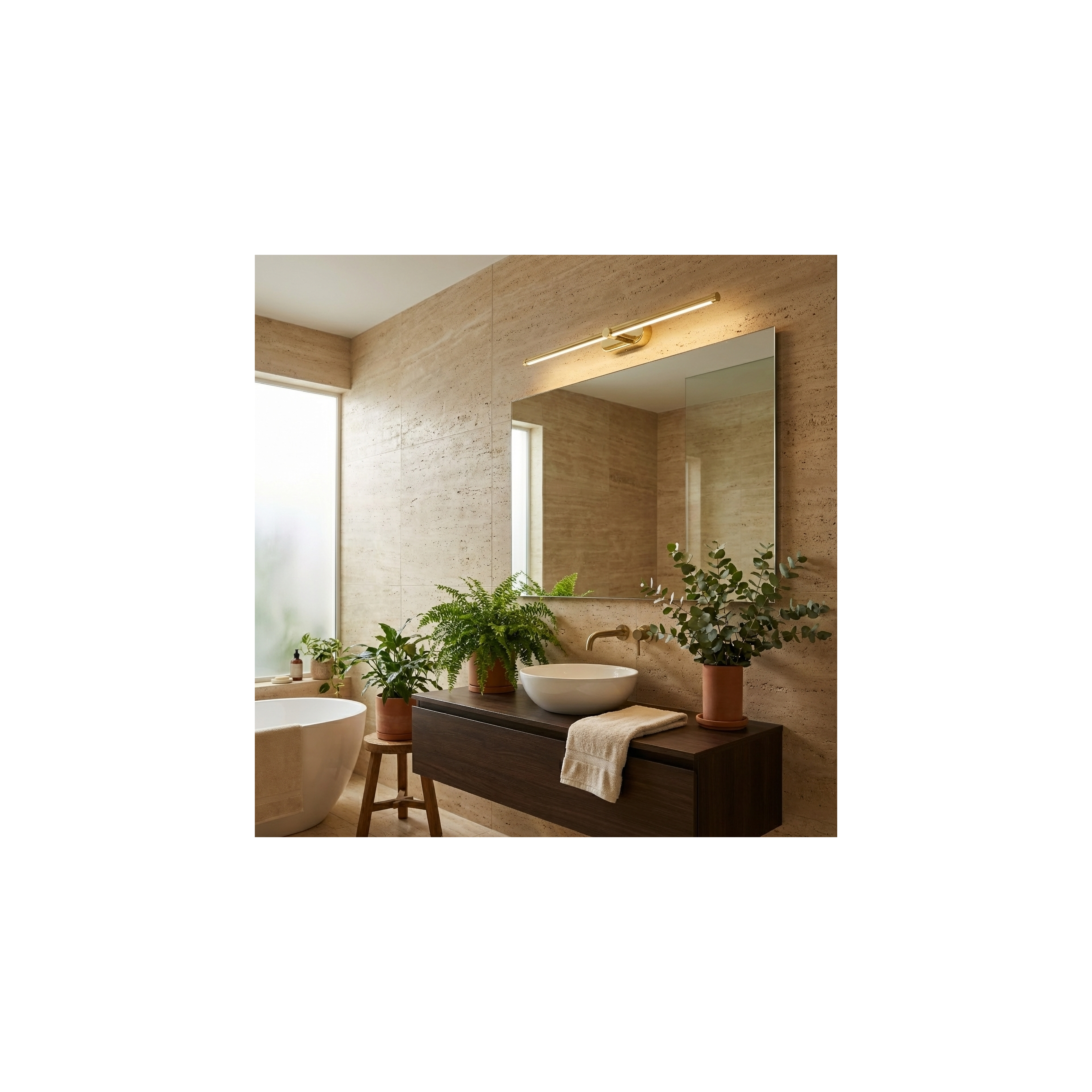 Bad LED-Wandleuchte APP1890-1W 60 cm GOLD