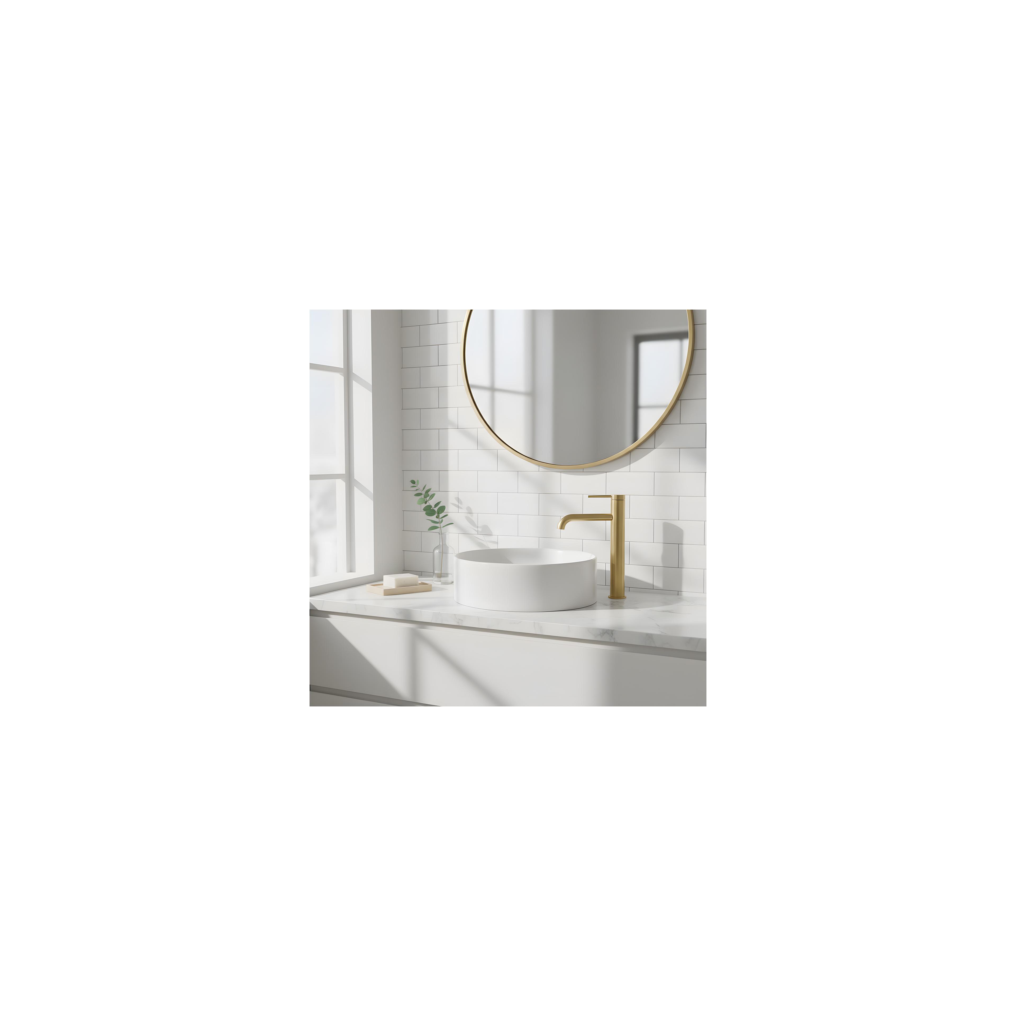 Waschbeckenarmatur Rea Spot Brush Gold High