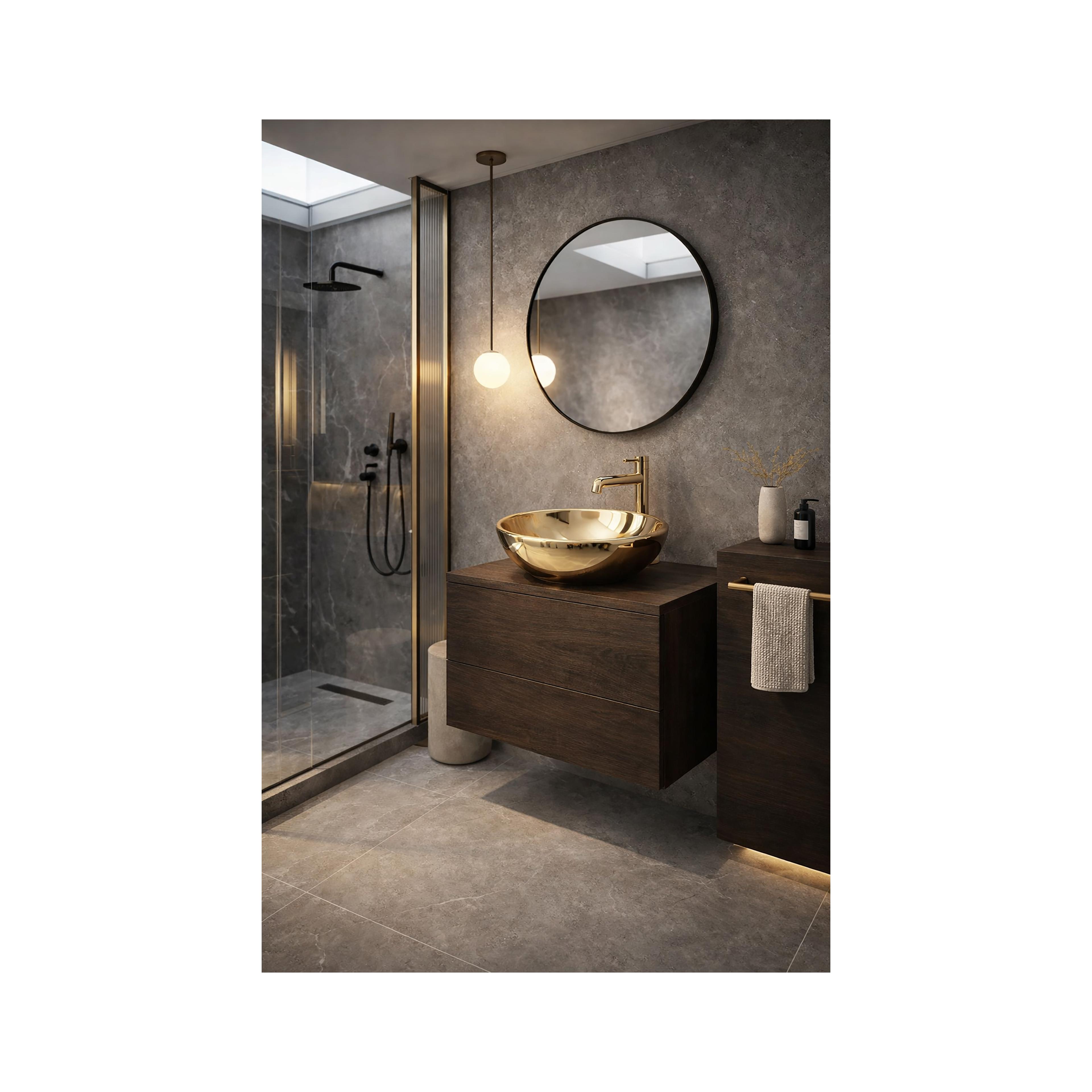 Aufsatzwaschbecken Rea Sofia Gold