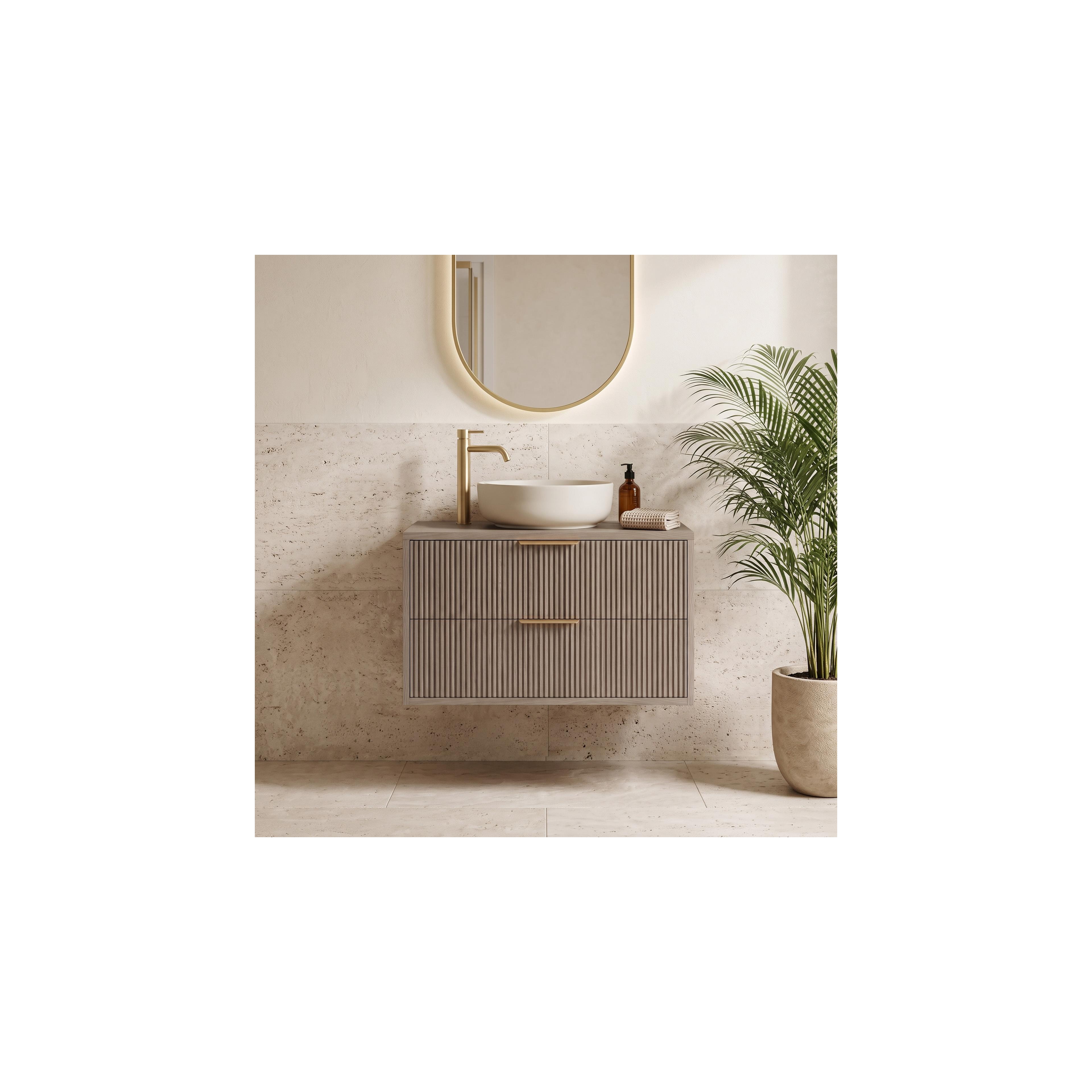 Шкаф за мивка Rea Mono 80cm Grey Oak