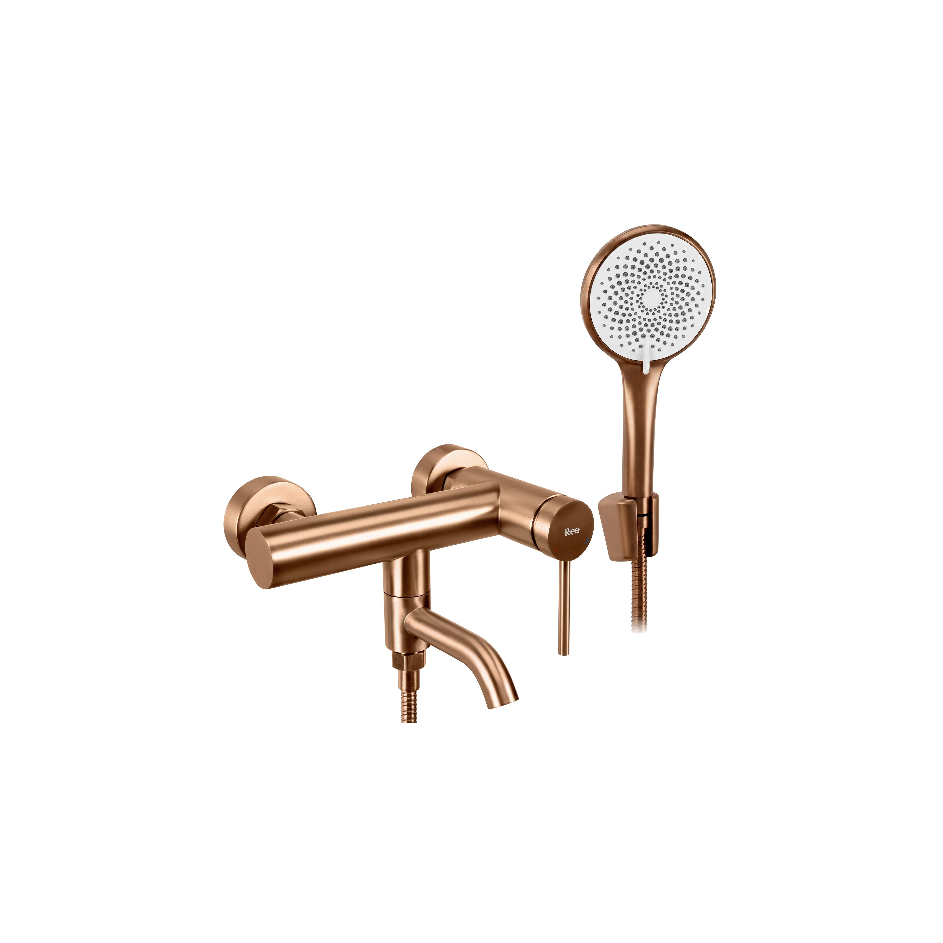 Badkraan Rea Clif Brushed Copper