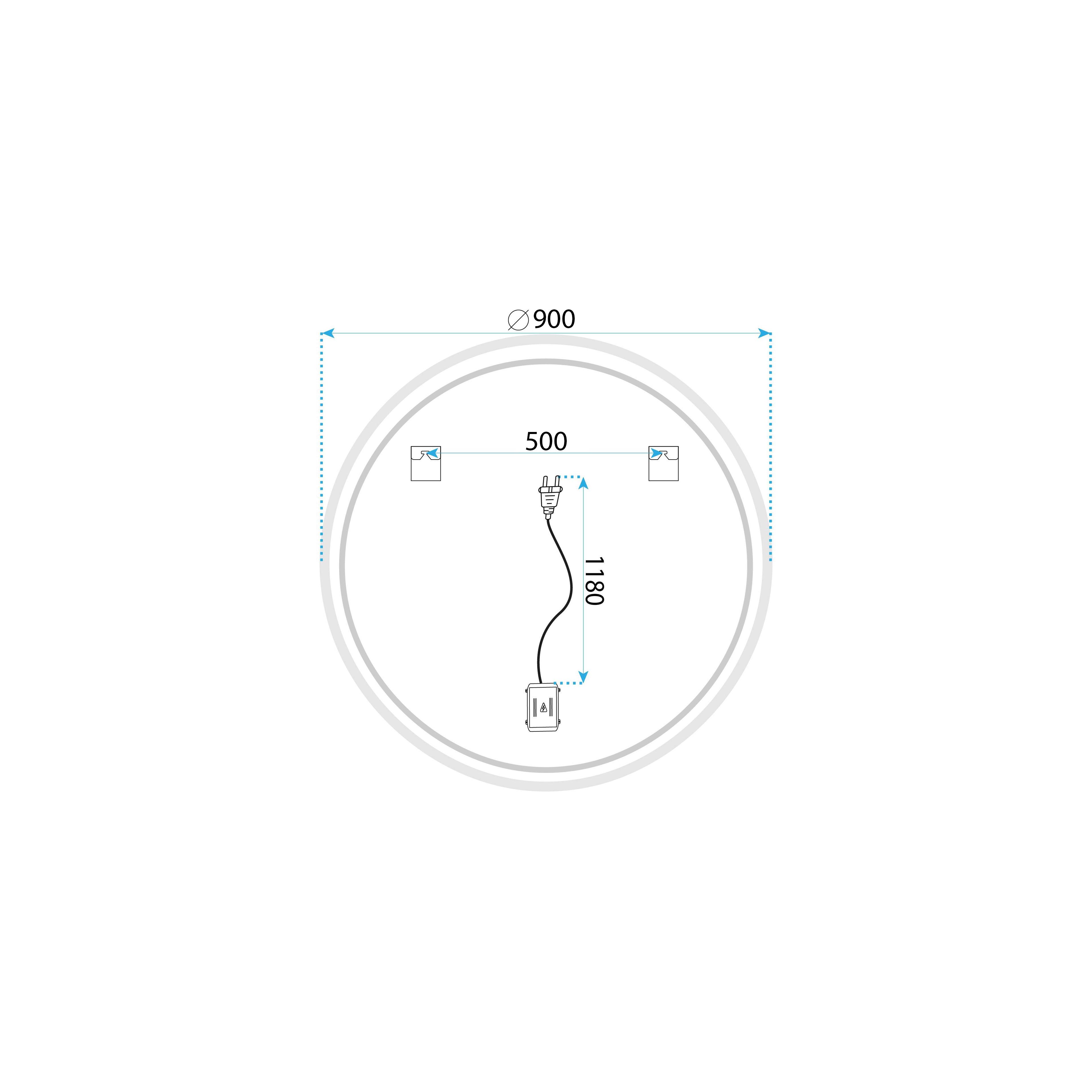 Дзеркало LED SOFT 90