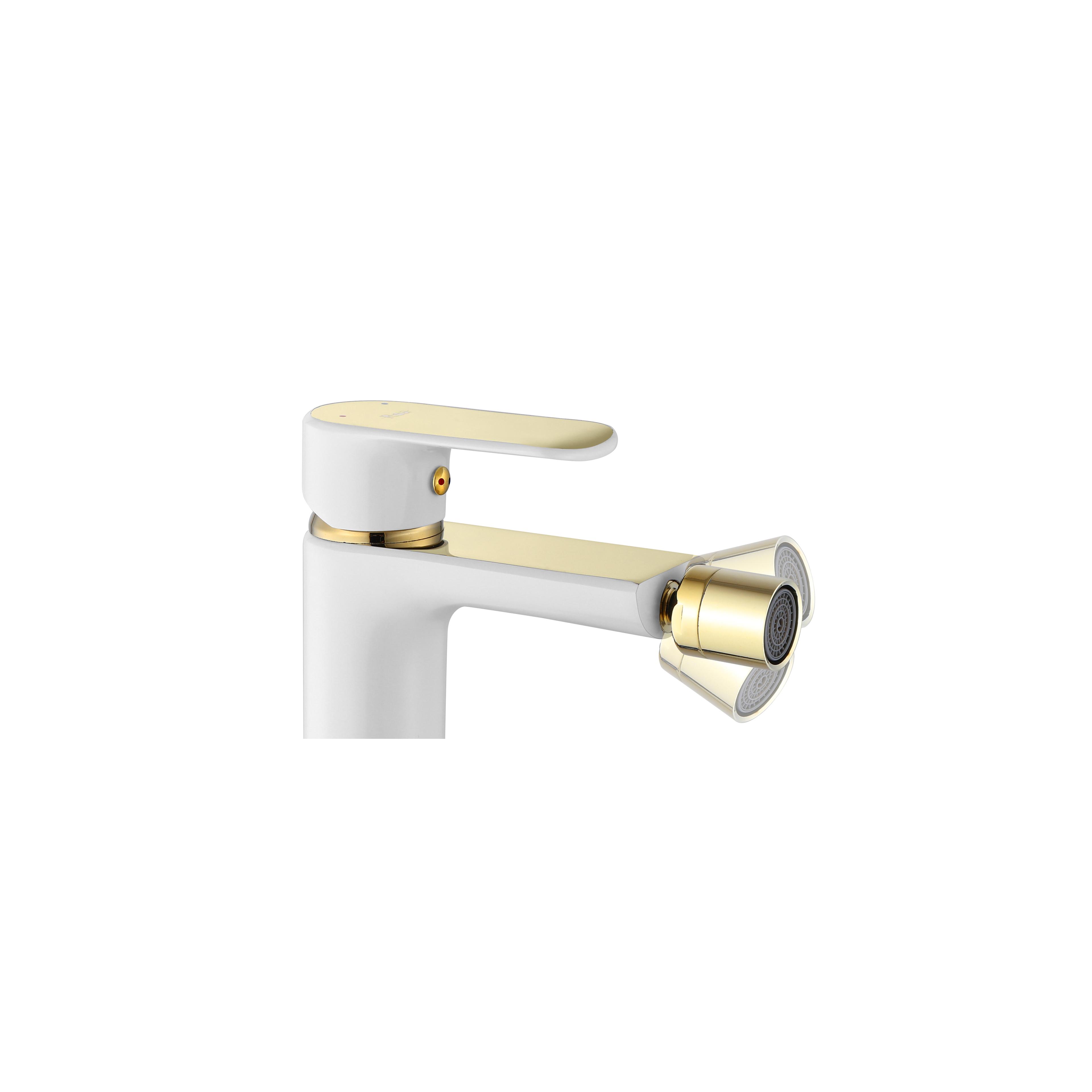 Bidetarmatur Rea Bloom White gold
