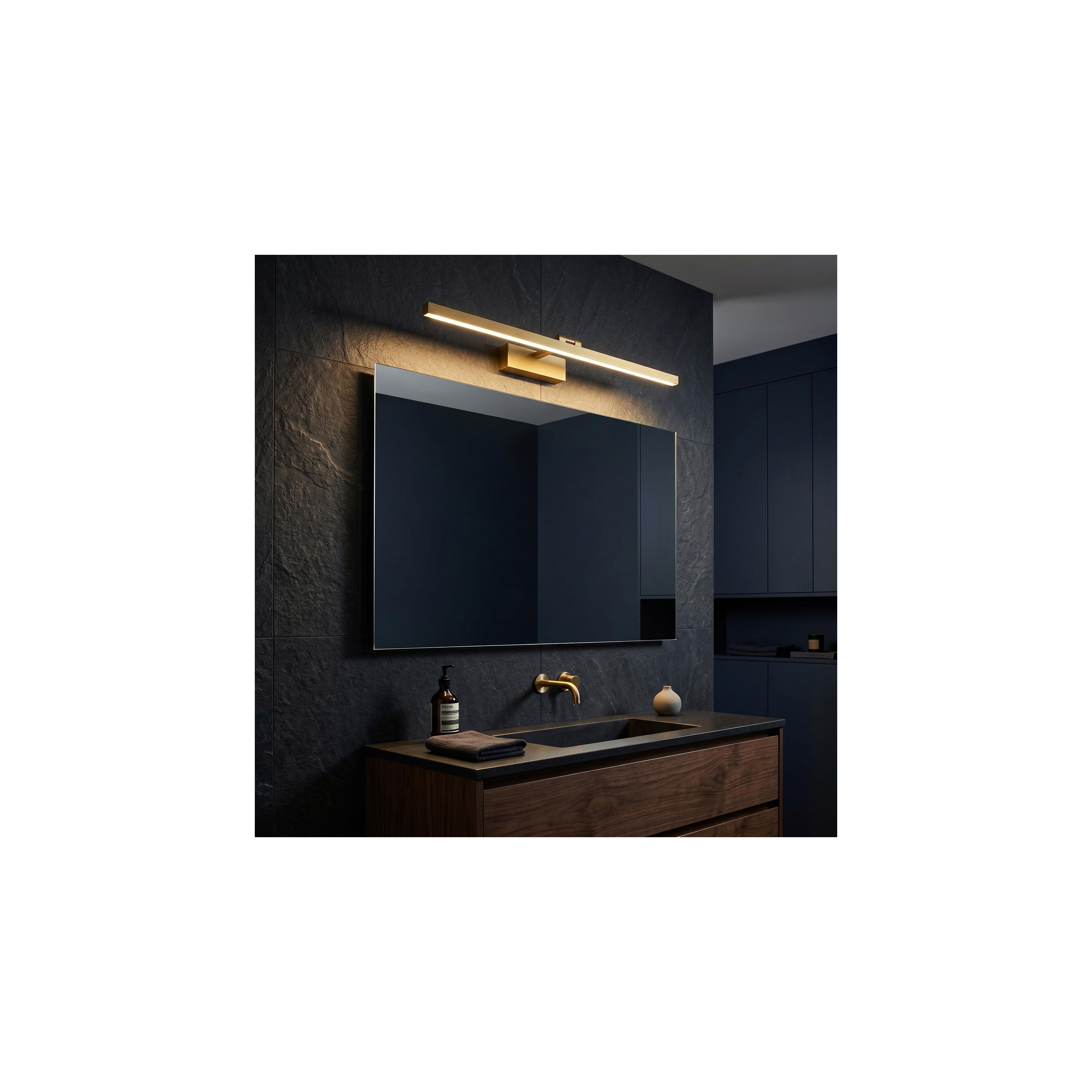 Kúpeľňové nástenné LED svietidlo APP1865-1W 80 cm BRUSH GOLD