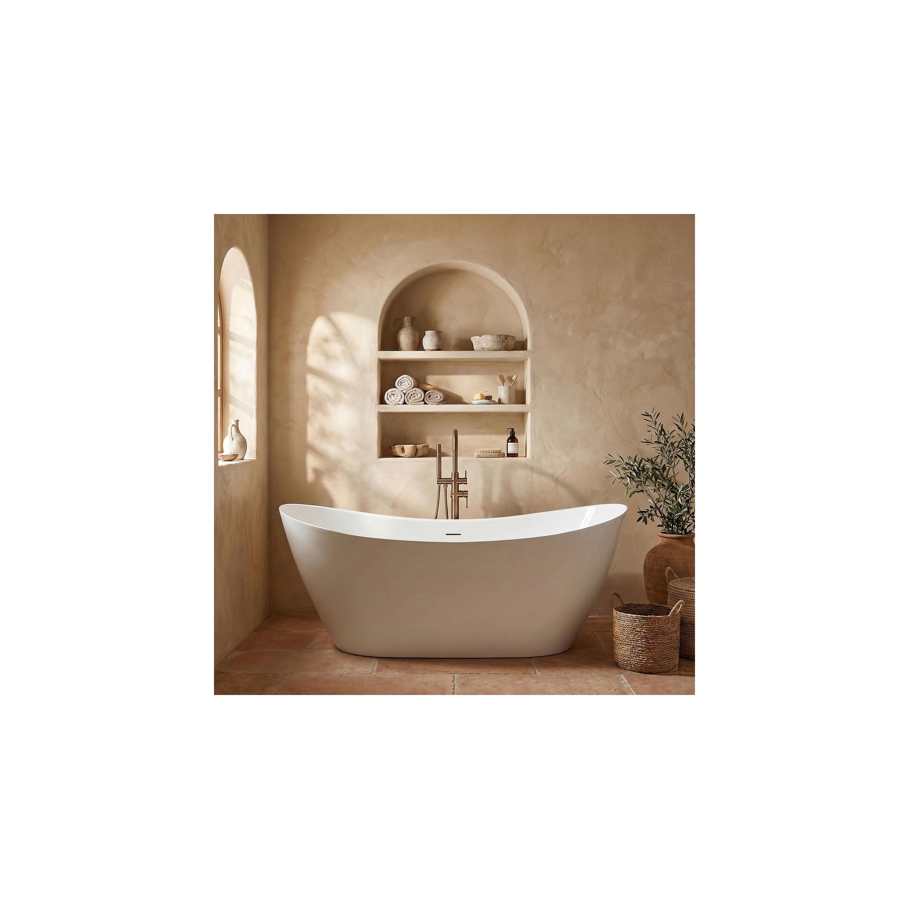 Freistehende Badewanne Rea Ferrano Slim 160