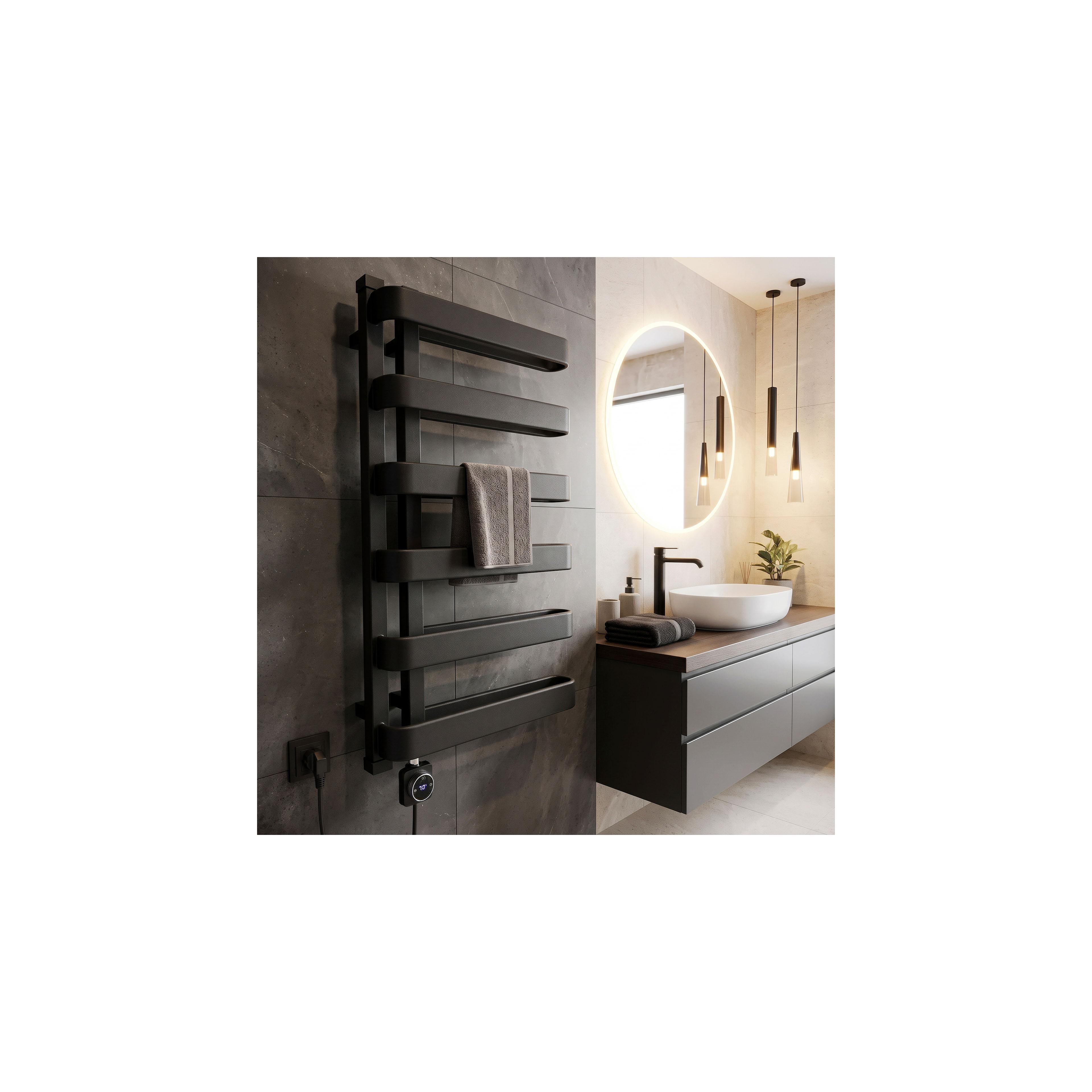 Electric Radiator Rea Artas 90x50cm Black