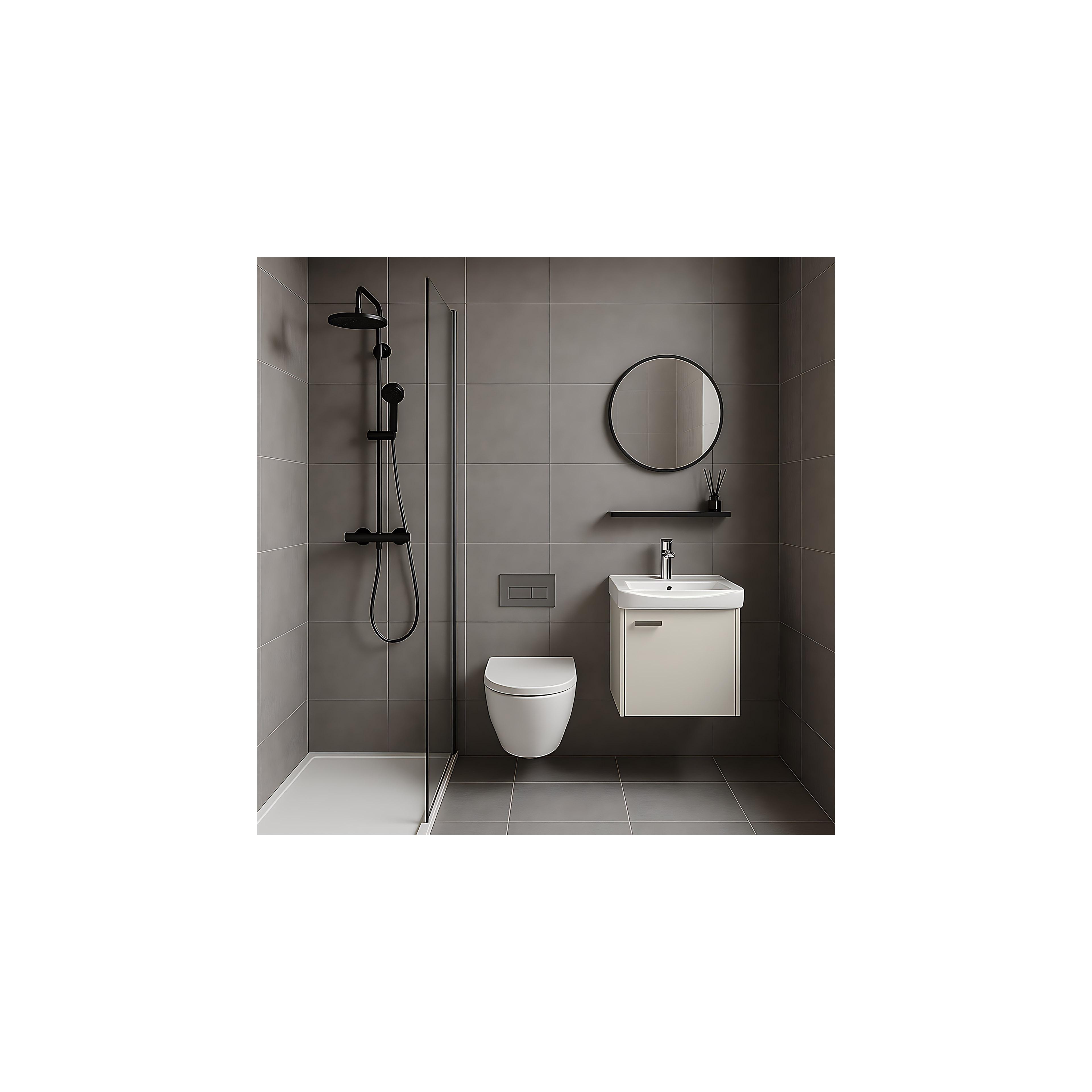 Badezimmermöbel-Set mit Waschbecken Molly 40cm Beige