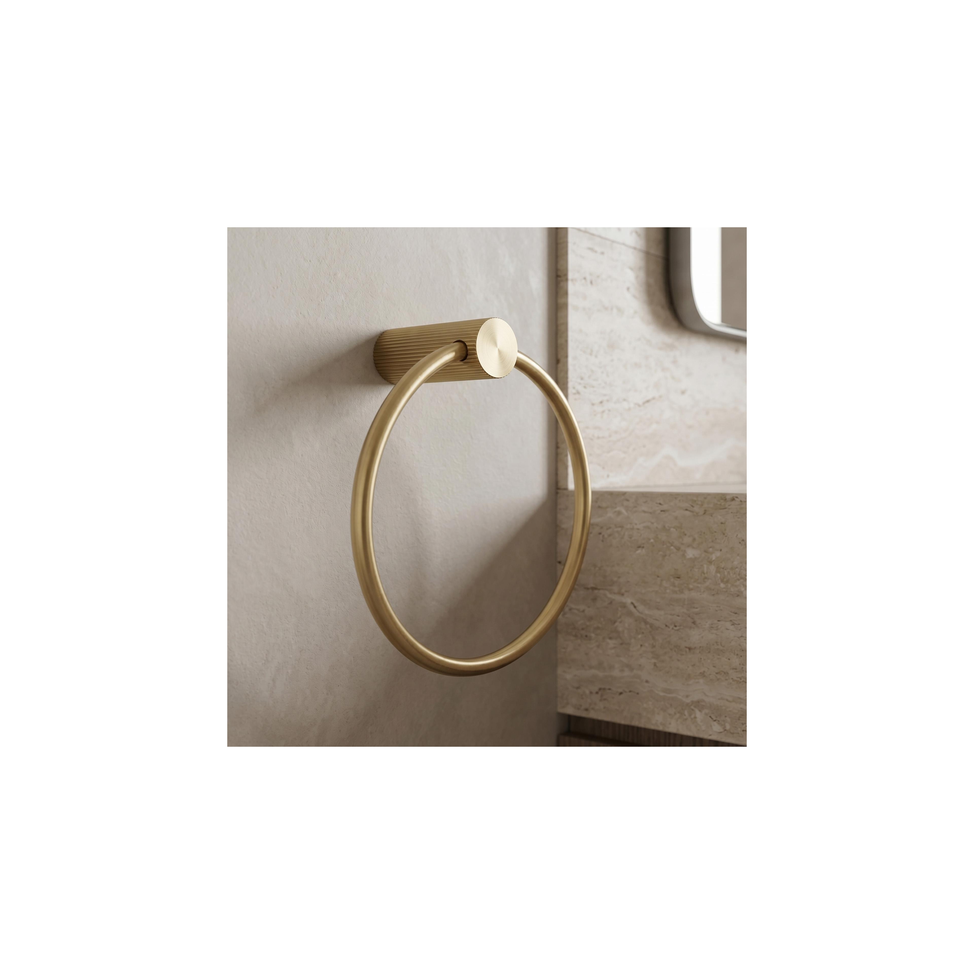 Badezimmerhaken Ring 64106 SOLO Brush Gold