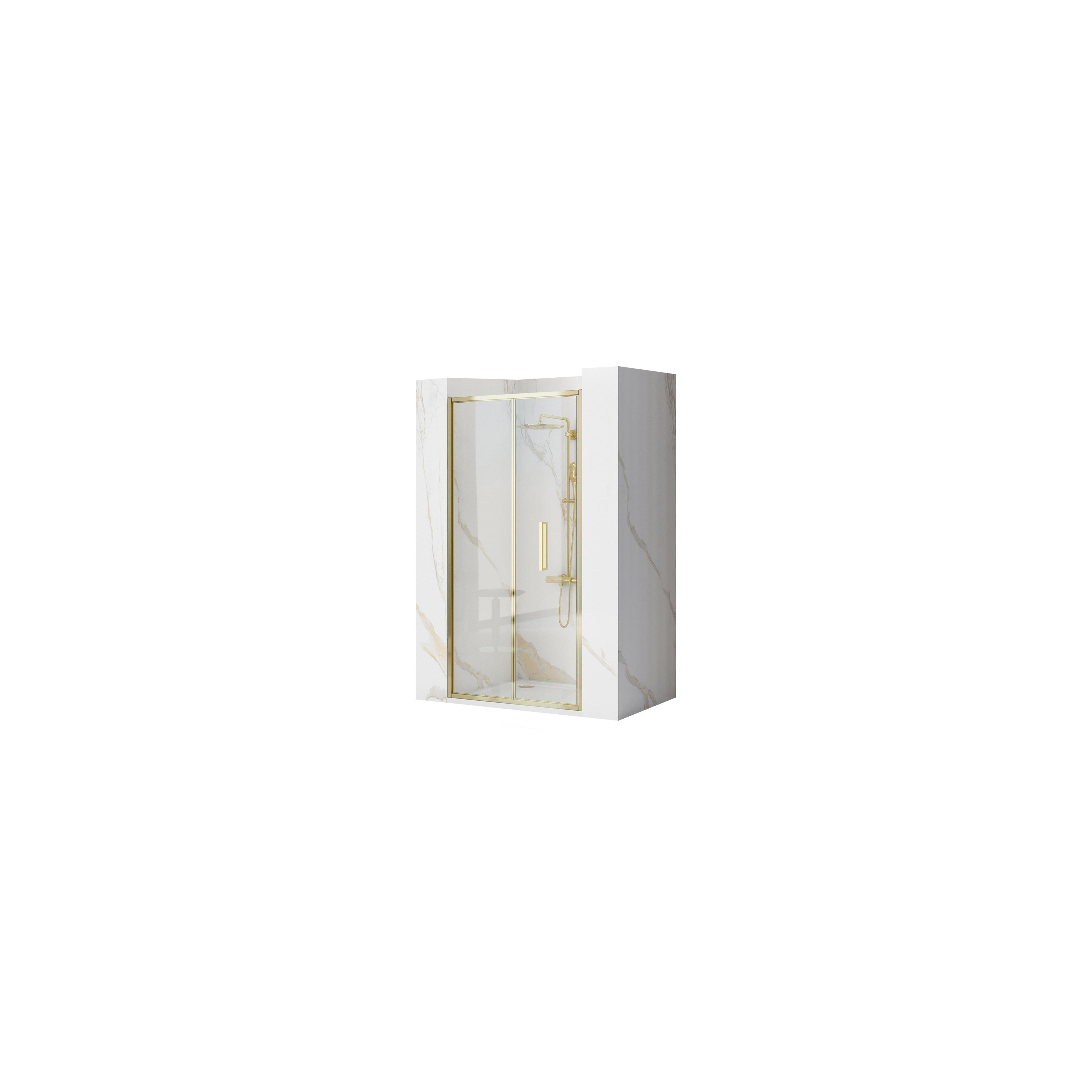 Tuš vrata REA Rapid Fold 80 Gold