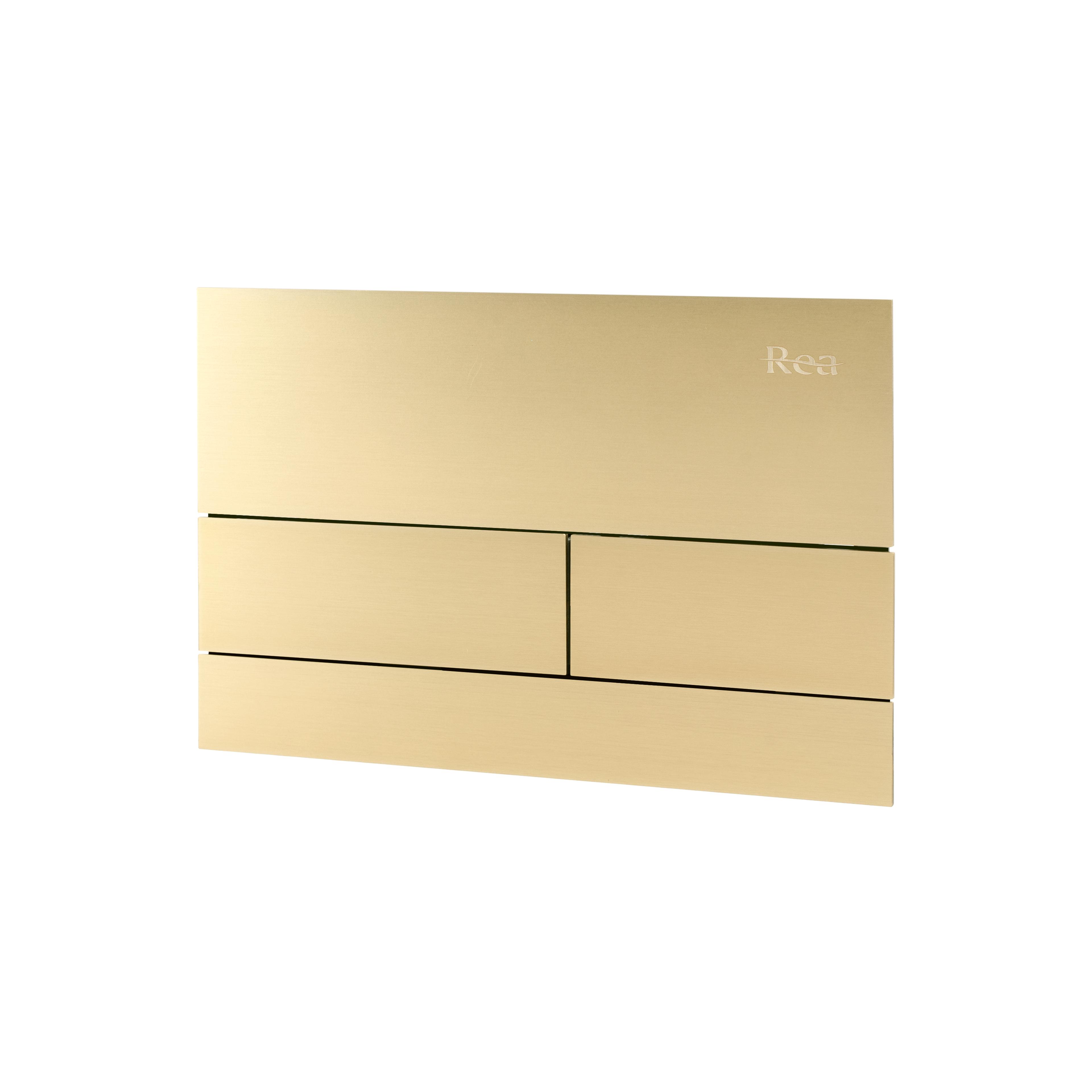 WC öblítő gomb Rea T K011A-Q és Slim 024N Gold Brush